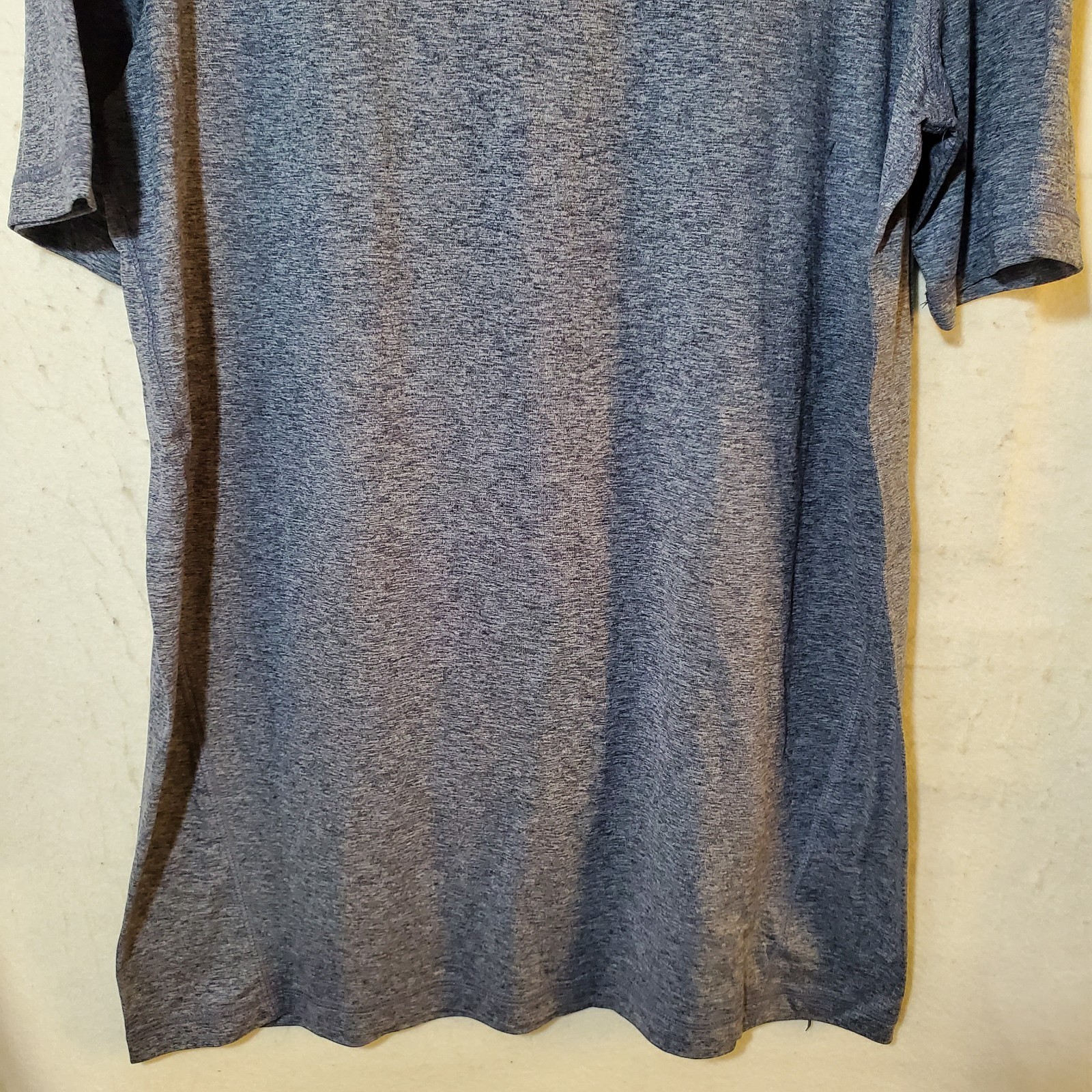 Fanatics Shirt Mens Large Tall Blue Heathered Tee Short Sleeve Performance LT