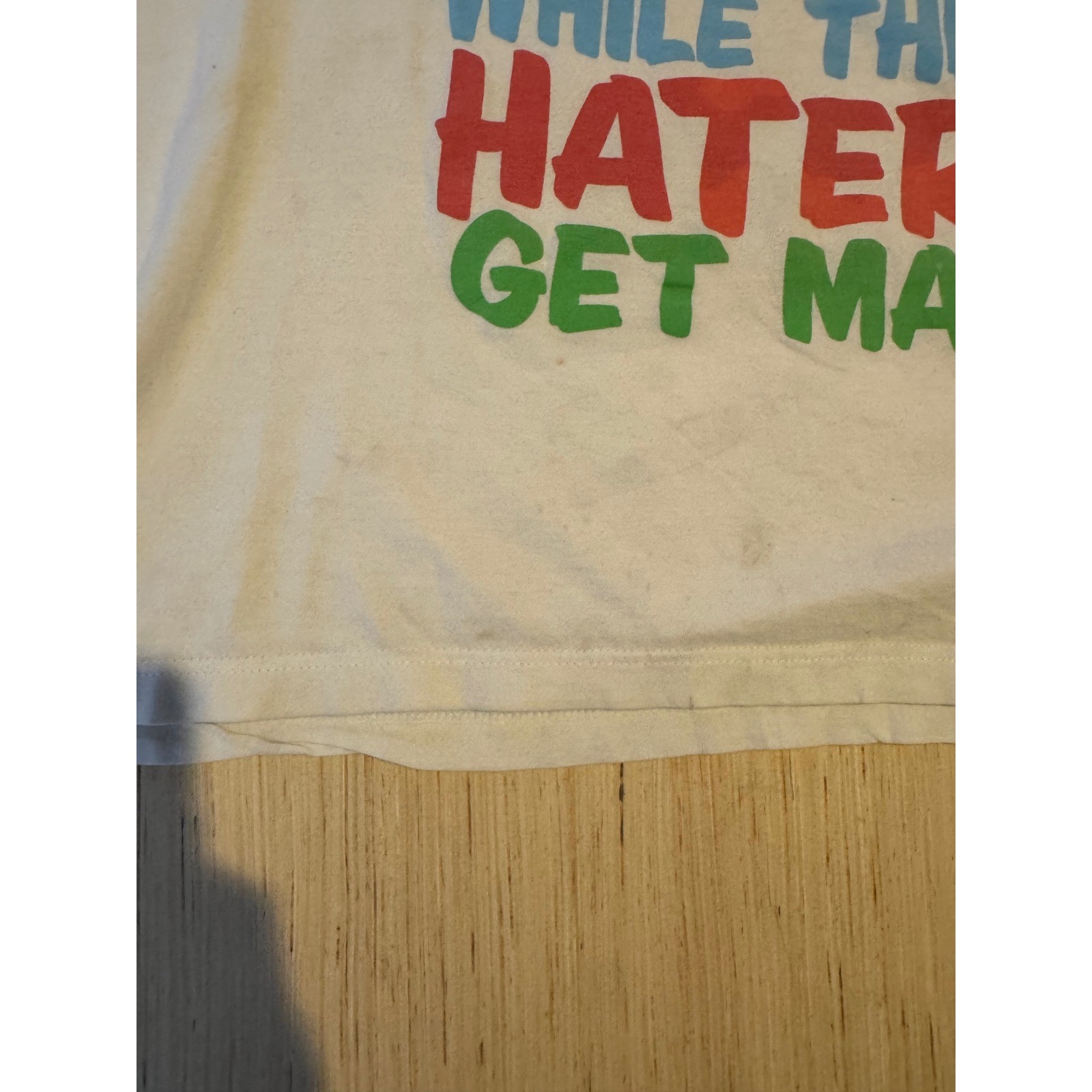 Mac Miller Take Over The World Haters Get Mad Graphic T-Shirt White XL Slim Fit