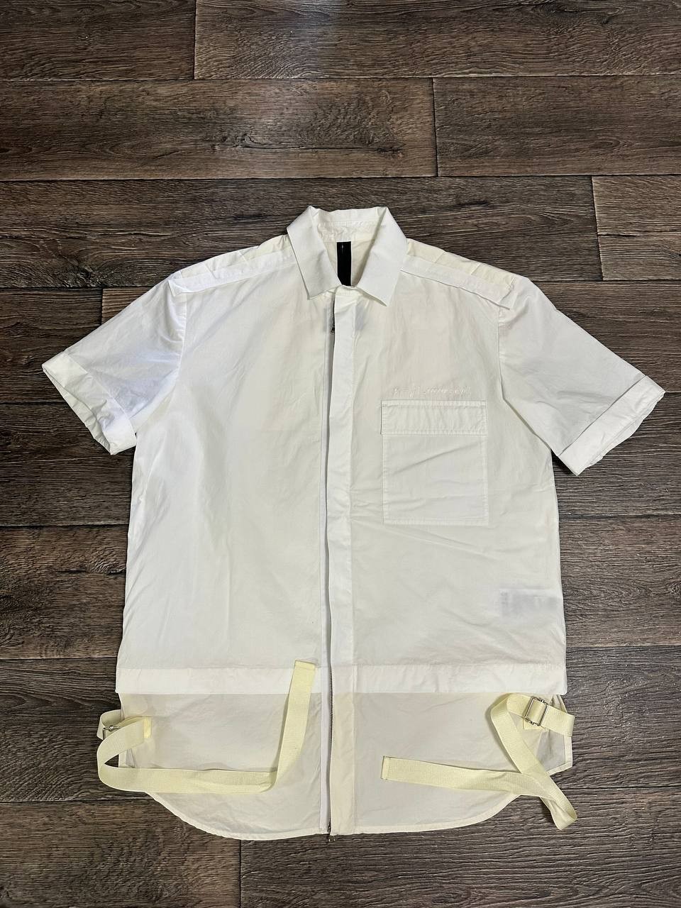 Diesel black gold Zip Shirt White quilted men large Y2K Japanese style