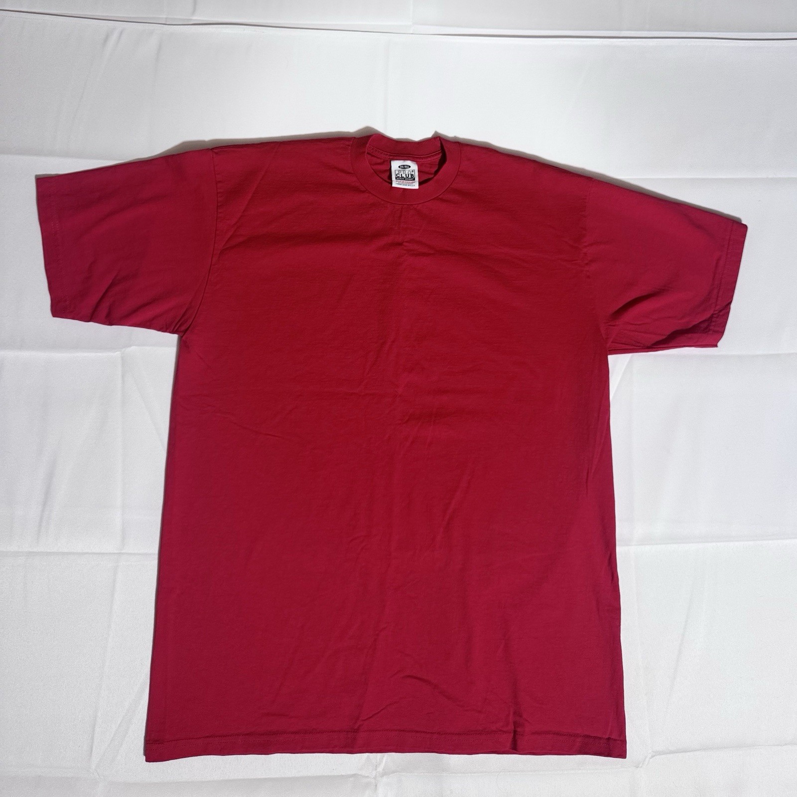 Pro Club T Shirt, RN#100418, Crew Neck, USA, All Cotton, Red, Male, 2XL