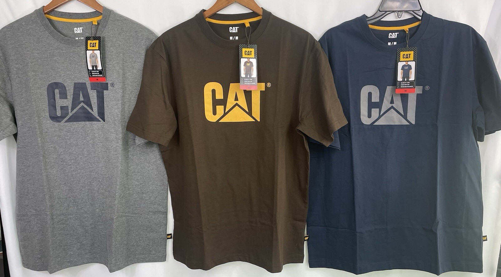 Caterpillar Relaxed Fit Short Sleeve T-Shirt Blue, Gray or Brown NWT