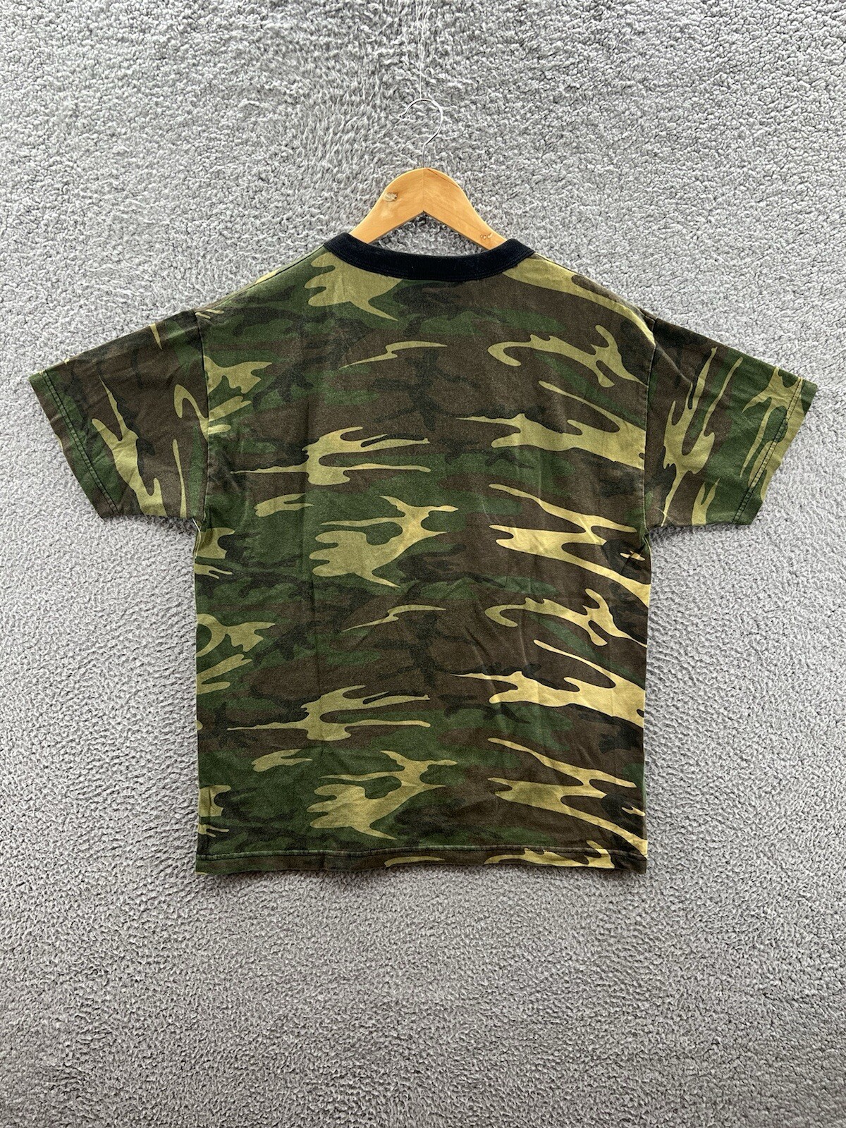 Top Heavy Pssst Over Here In The Bushes Camo T-Shirt Adult Size Large