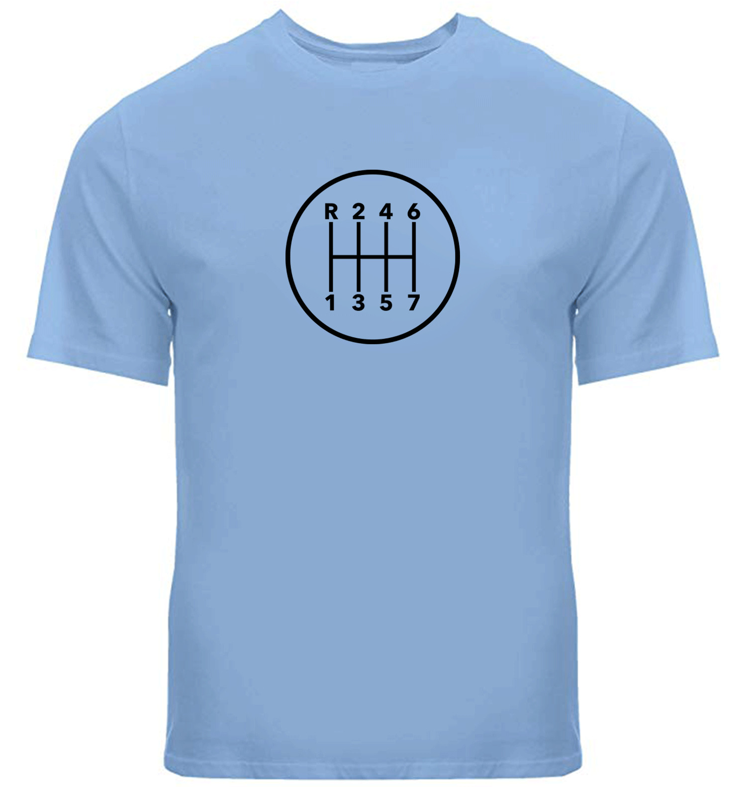 Manual Transmission Gears Shift Pattern 7 Speed Stick Shirts Manual Gear T-Shirt