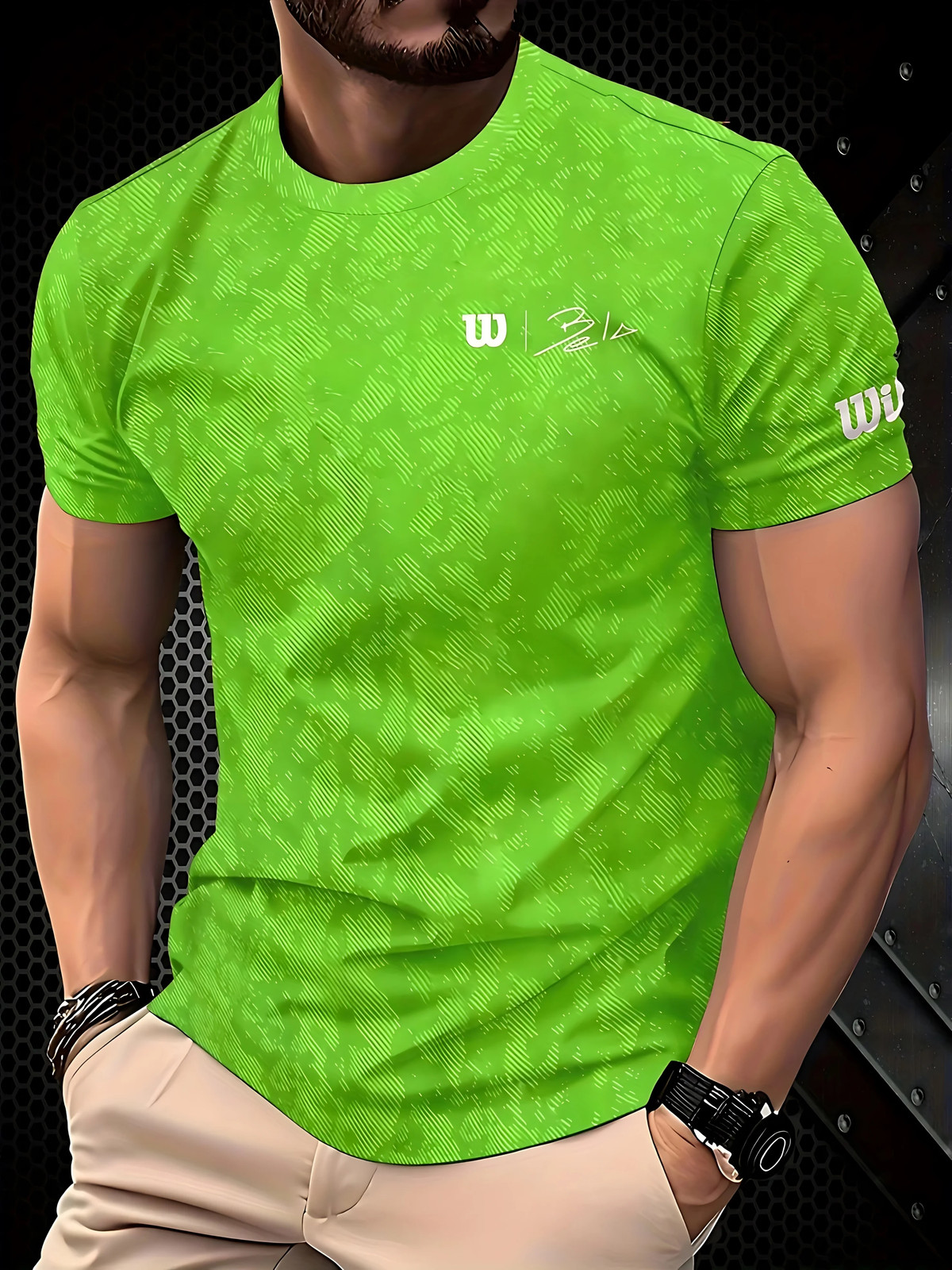 New men’s T-shirt for Summer 2026 quick-drying tennis breathable sportswear