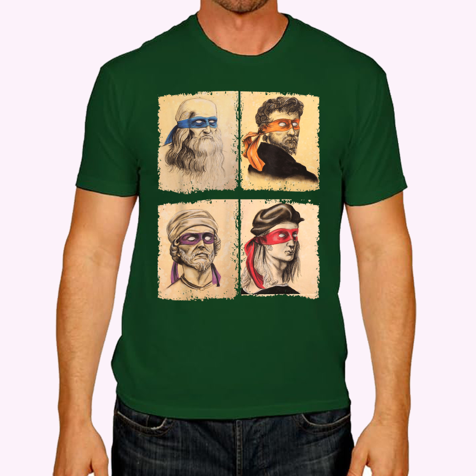 Humor Italian Artists T Shirt for Turtles Art Lovers T-Shirt