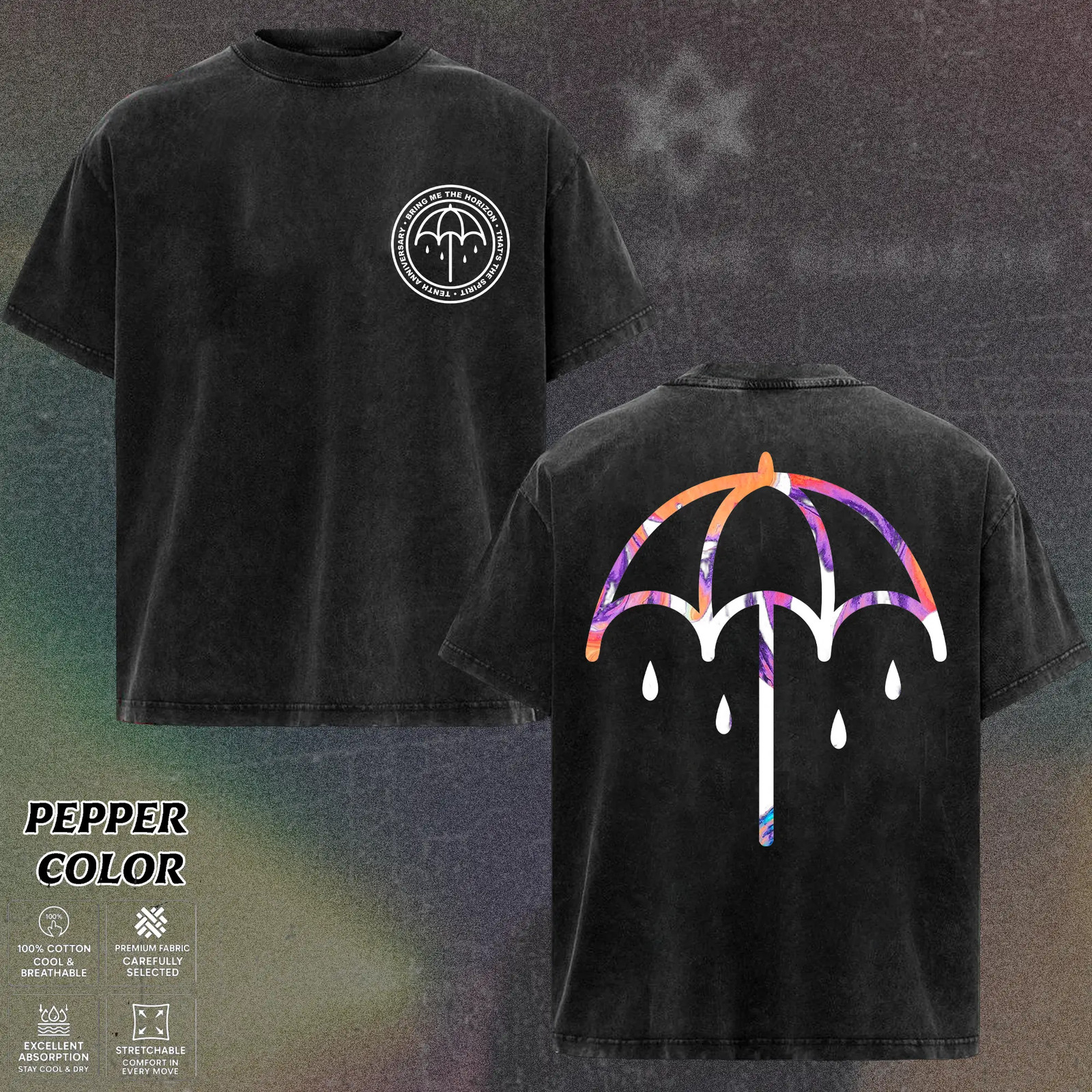 Bring Me The Horizon T-shirt That’s The Spirit 10th Anniversary Rock Band