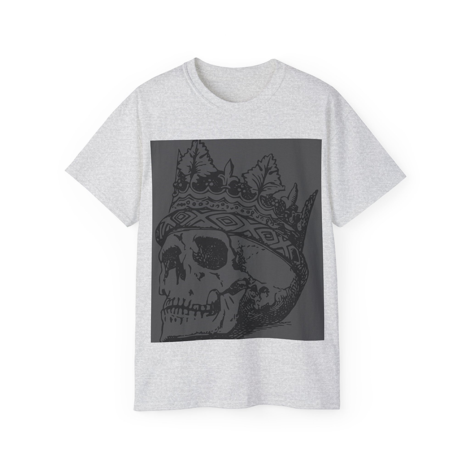 Halloween, Skull, King, Gray