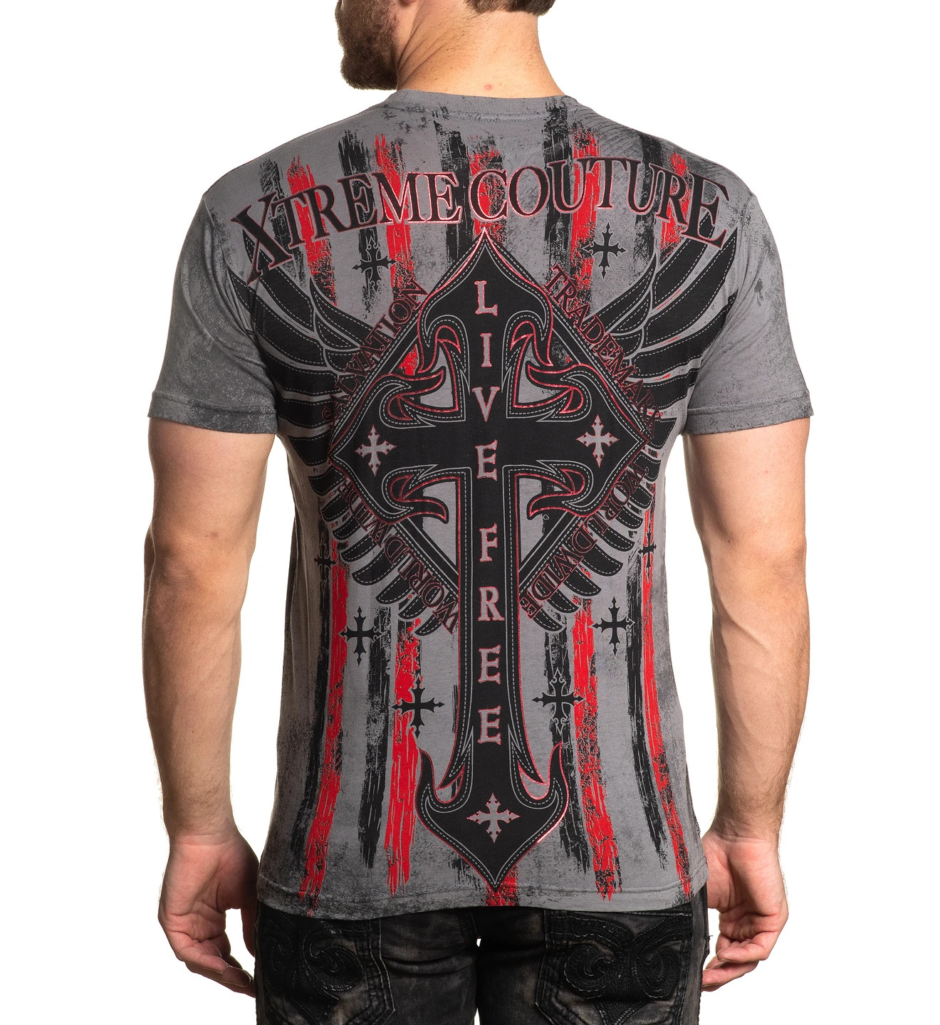 XTREME COUTURE by AFFLICTION Men’s T-Shirt LIBERTY CRUSADE Biker MMA