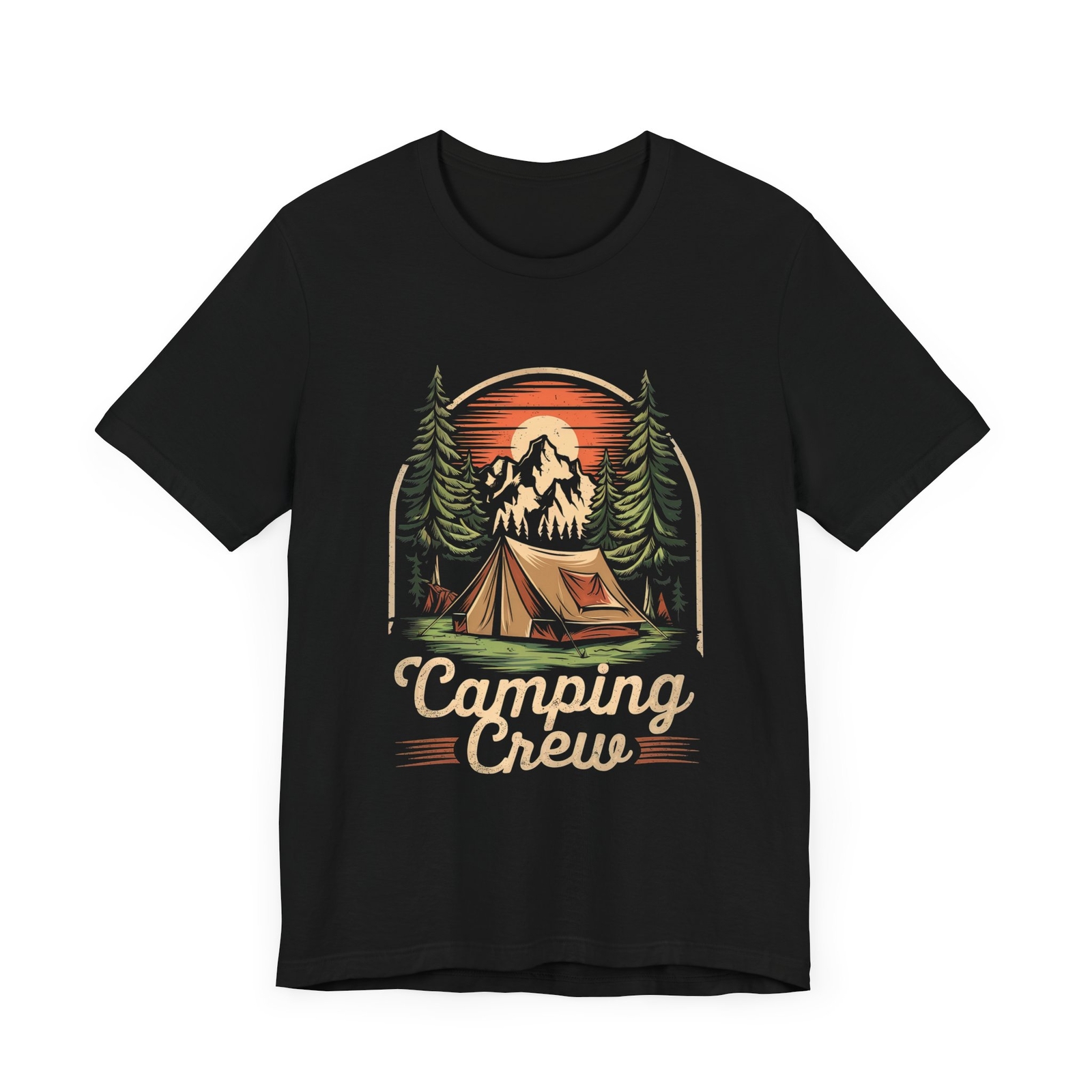 Camping Crew T-Shirt Unisex – Outdoor Adventure T-Shirt for Hikers & Campers