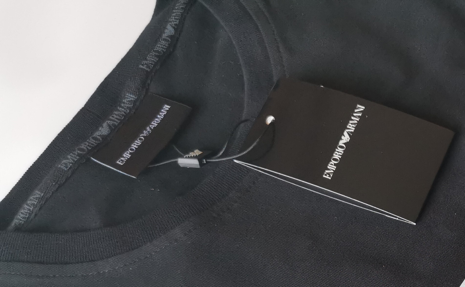Emporio Armani Black Men’s Cotton T-Shirt, Borgonuovo’11,Size M*L*XL*XXL,3XL