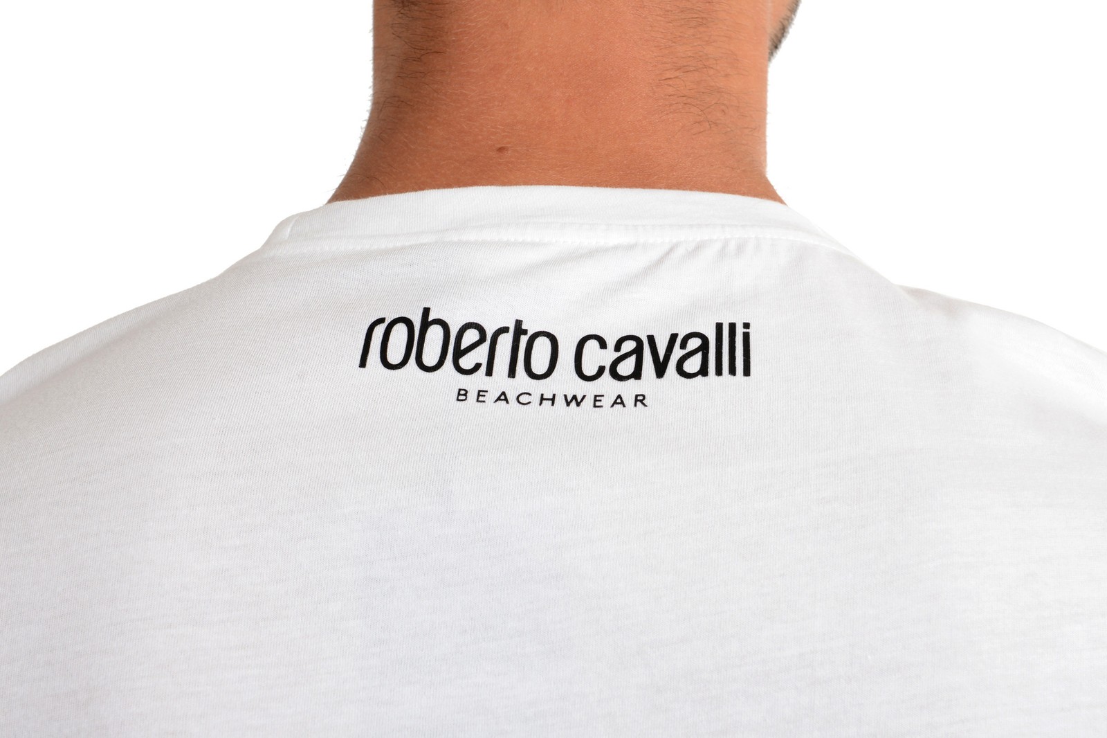 Roberto Cavalli “Beachwear” Men’s White Graphic Print T-Shirt Sz S M L XL 2XL