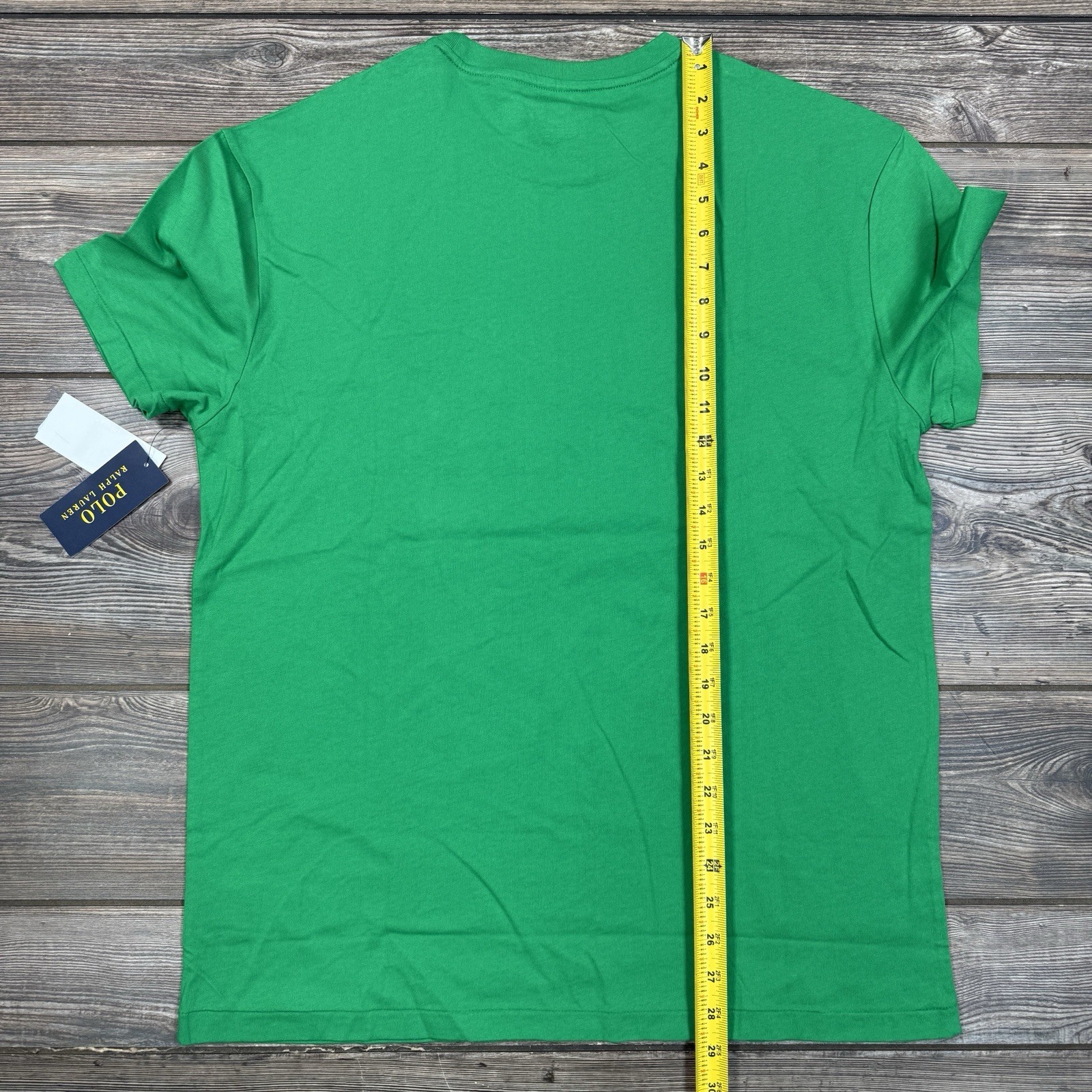 Polo Ralph Lauren Mens Classic Fit Script Logo Jersey T-Shirt Green MEDIUM NWT