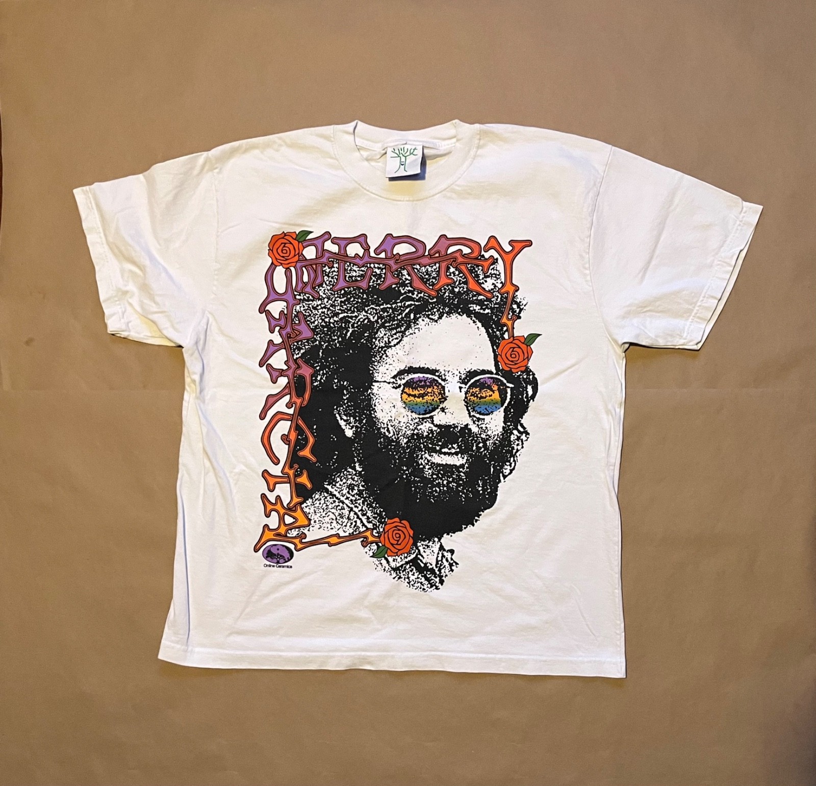 Online Ceramics Jerry Garcia Grateful Dead Peaceful Planet Tee X-Large