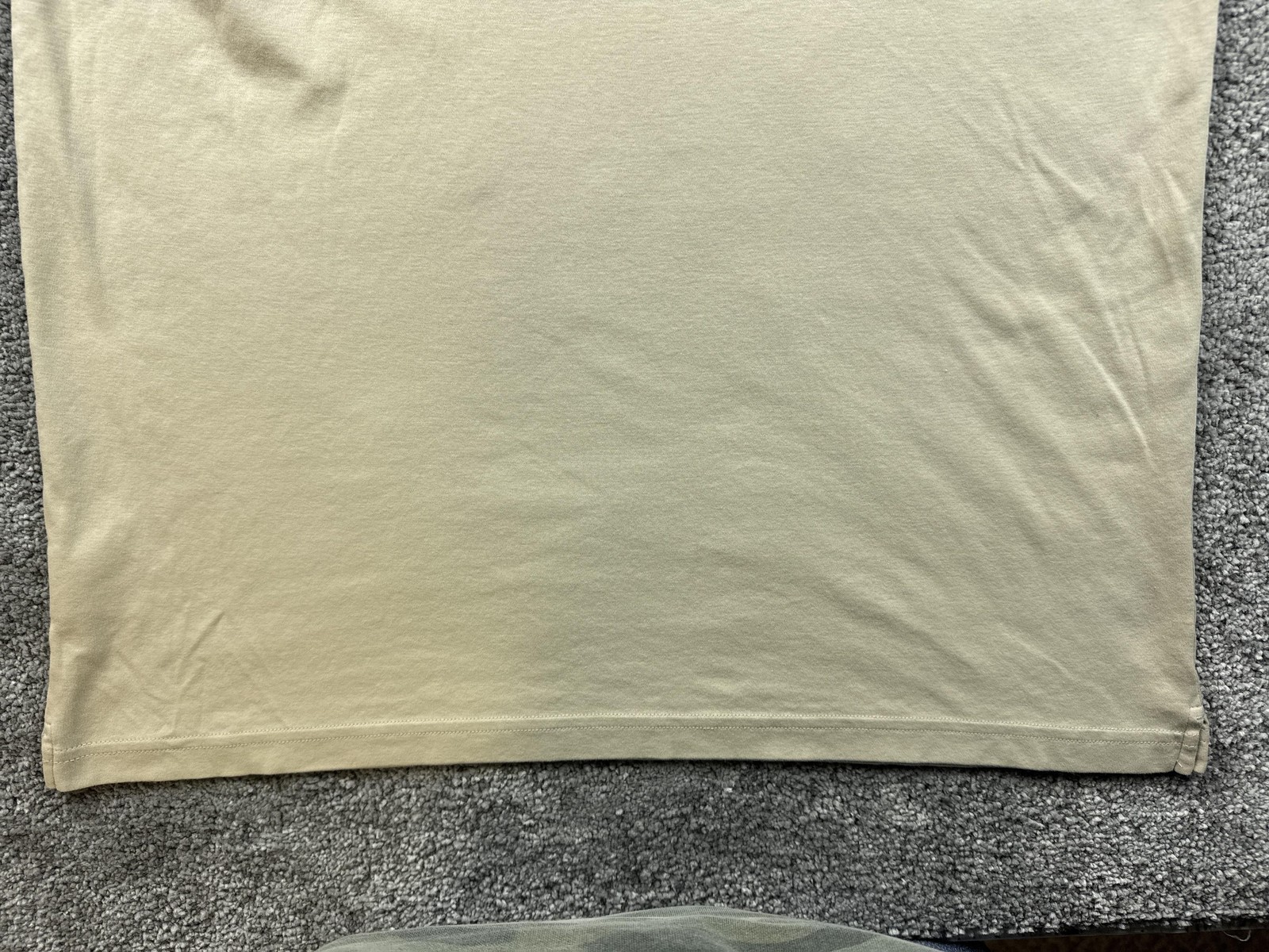 Kirkland Signature Shirt Mens 2XL Beige Pima Cotton Crew Neck Tagless Basic