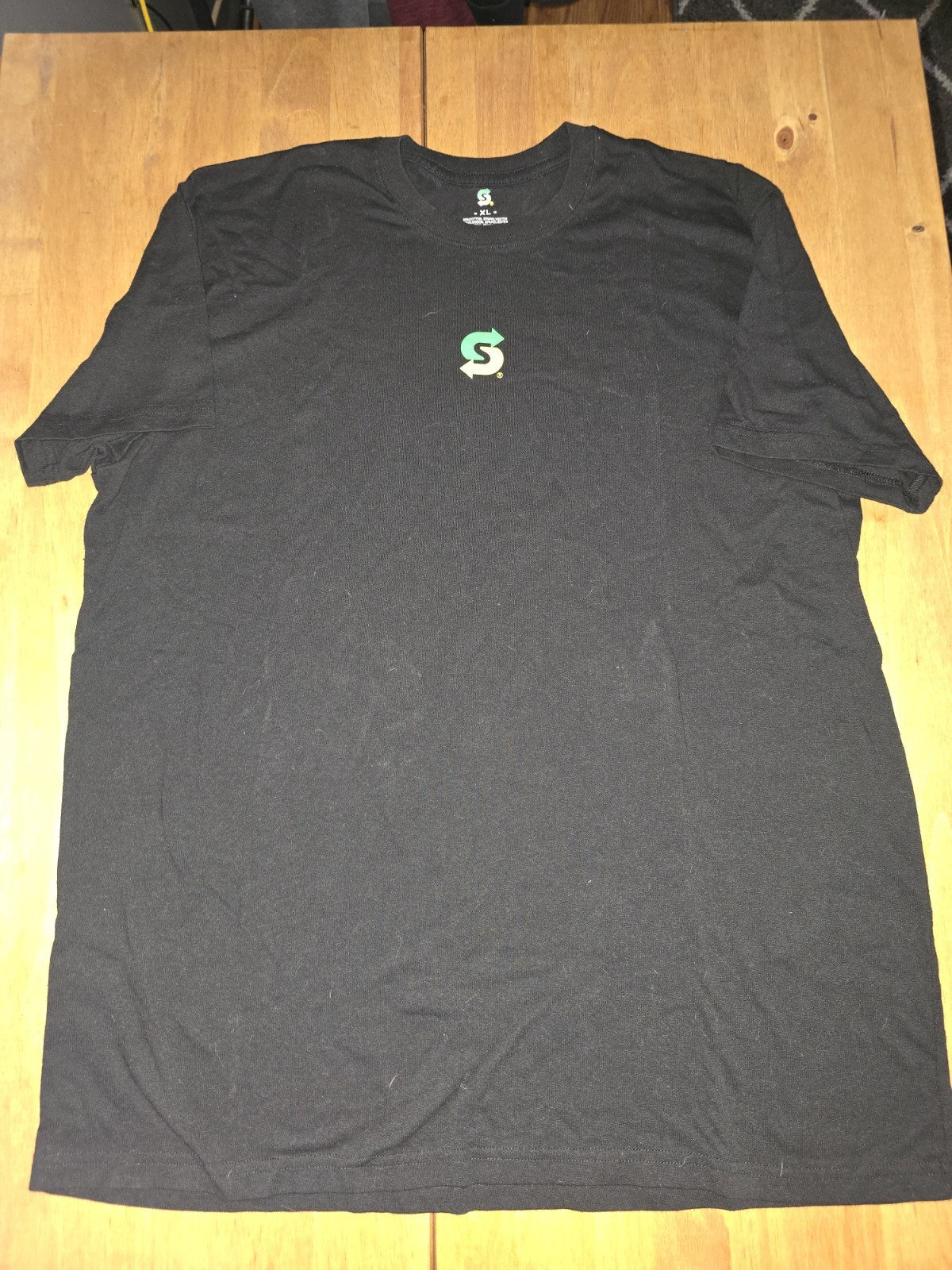 Subway Employee Uniform T-Shirt Black Center Logo Fast Food Work Graphic Mens XL