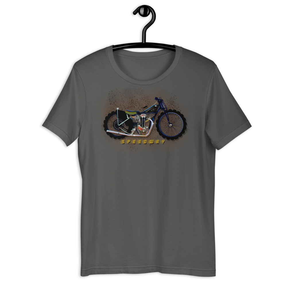 MotorManiac Designed Motorcycle Speedway Unisex Soft style Tshirt Made to Order