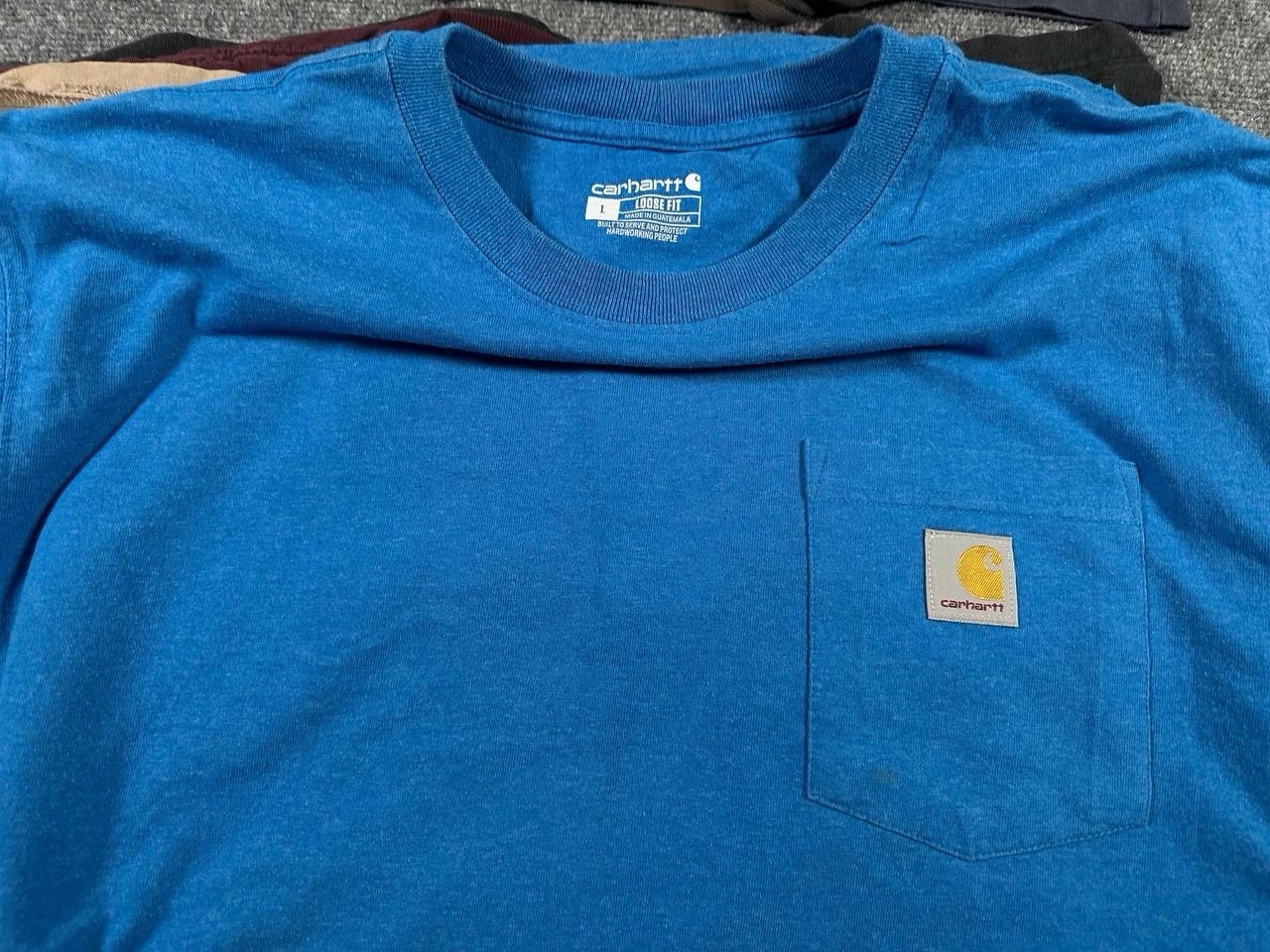 Carhartt Pocket Tee Bundle Lot of 12 Size L Large Workwear T Shirts USA Mix