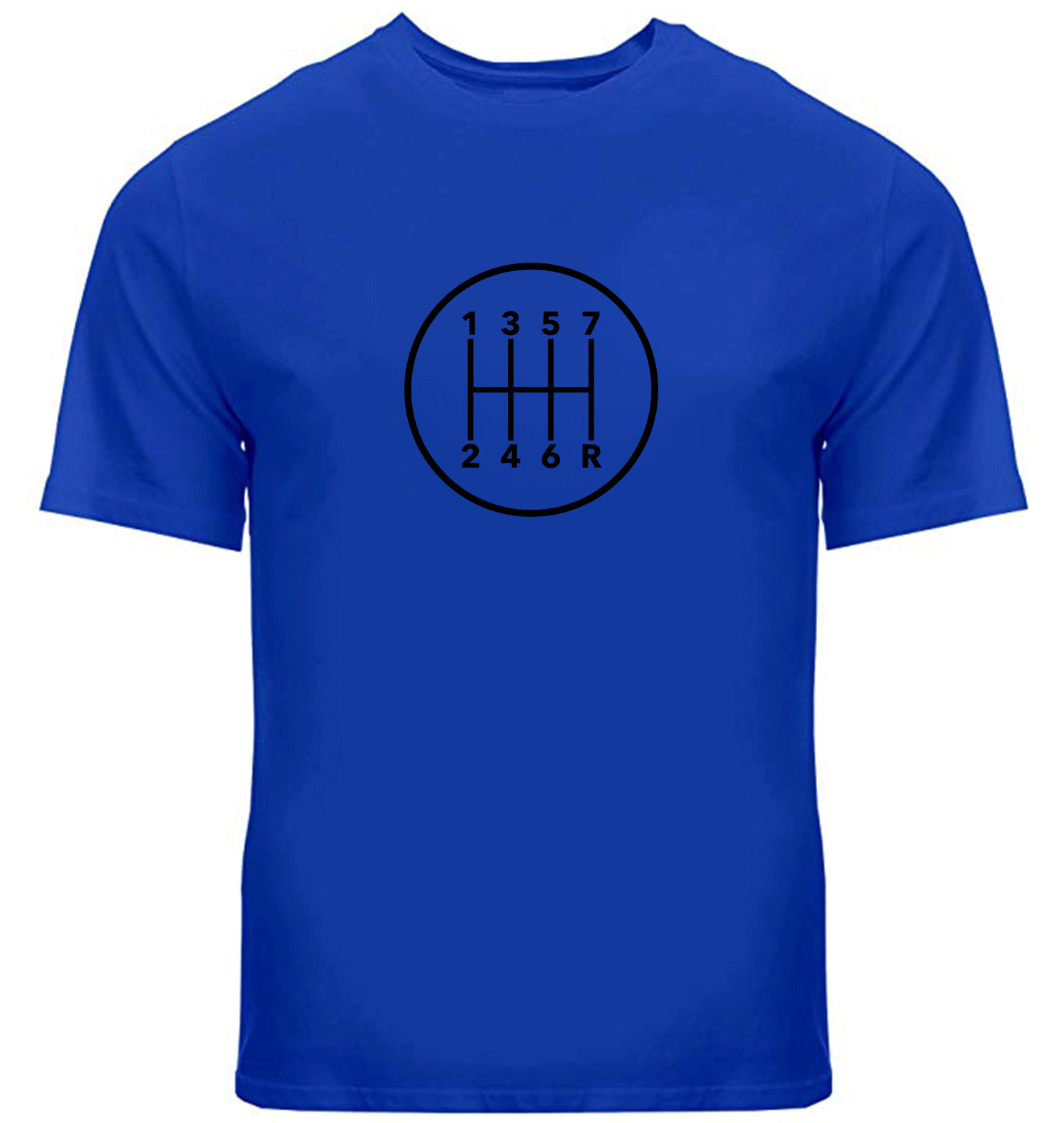 Manual Transmission Gears Shift Pattern 7 Speed Stick T-Shirt Manual Gearbox Car