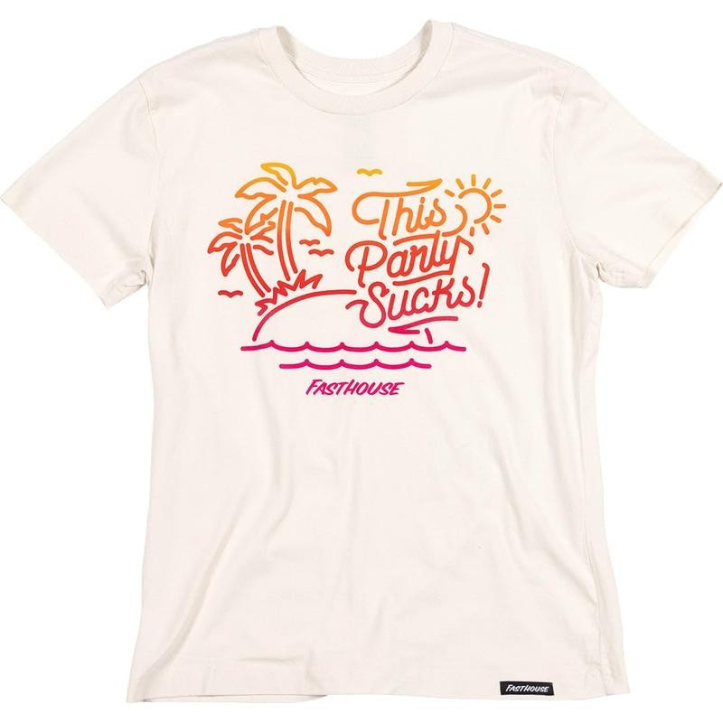 Fasthouse Castaway SS Tee Womens Natural 2X-Large -Open Box