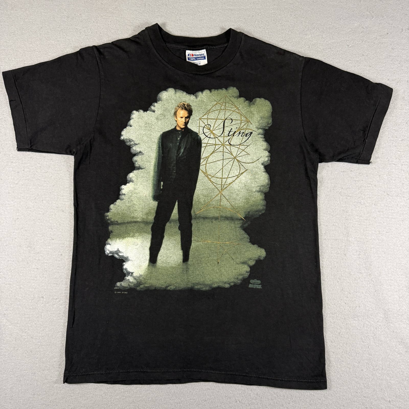 Hanes T-Shirt Men’s M Black Sting Soul Cages Tour Band Music
