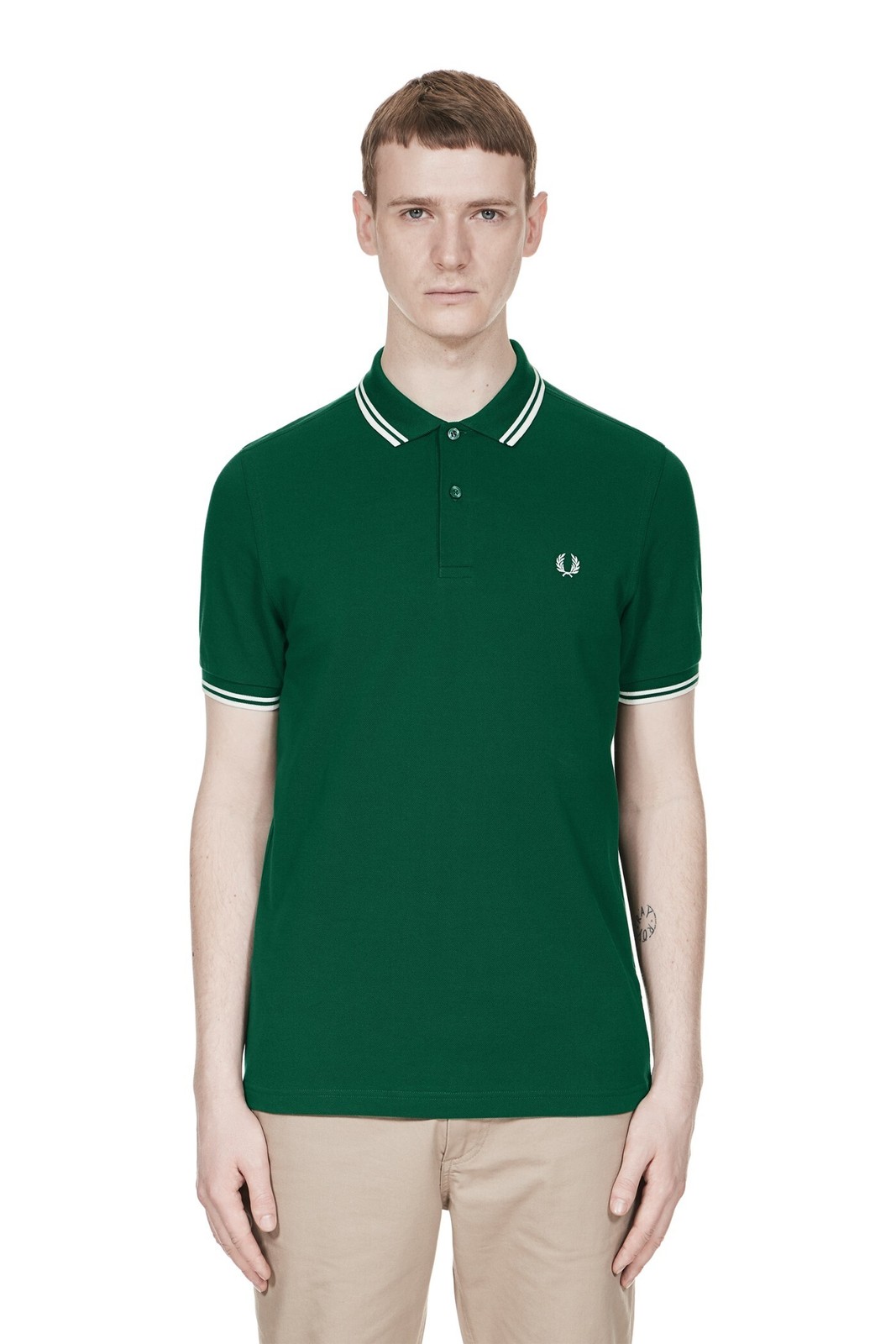 Fred Perry Polo Shirt Slim Fit Pique Twin tipped