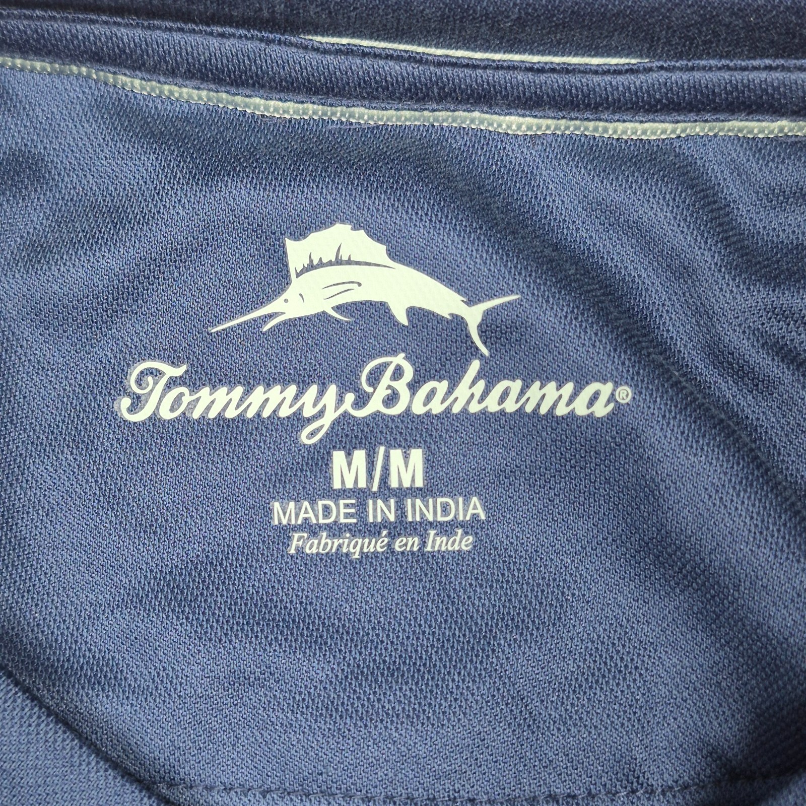 Tommy Bahama Throne Blue Crew Neck Short Sleeve T-Shirt Size Medium Soft Touch