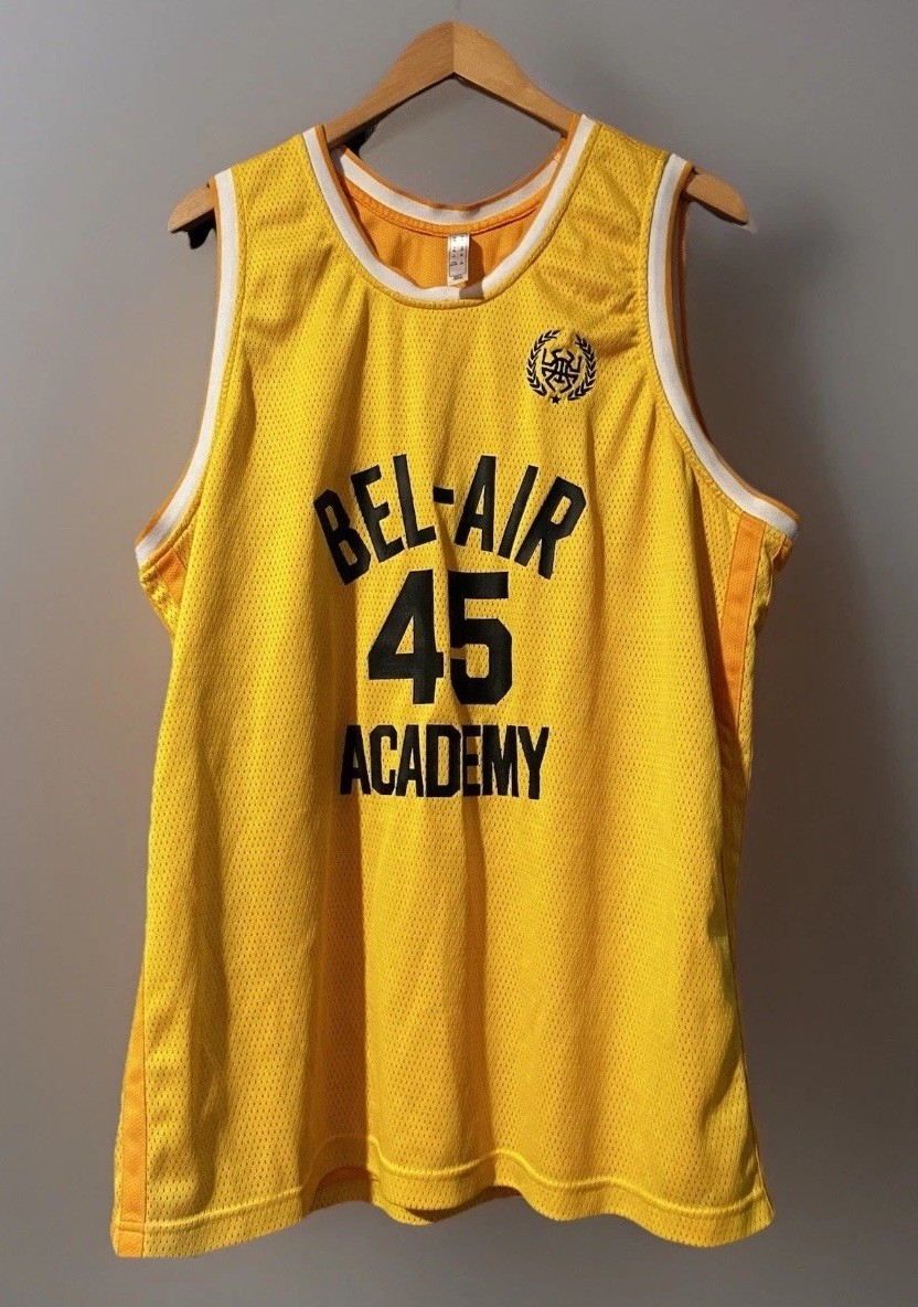 Adidas Bel-Air Academy Jersey Mitchell 45 Basketball Men XXL Yellow D.O.N. Tank
