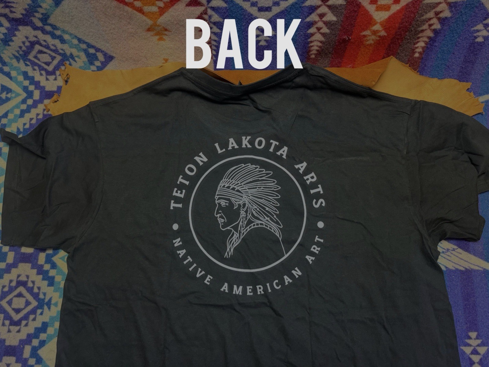 Native American~Teton~Lakota~Art~Sioux~T Shirt~Black~Logo~American Indian~3 XL