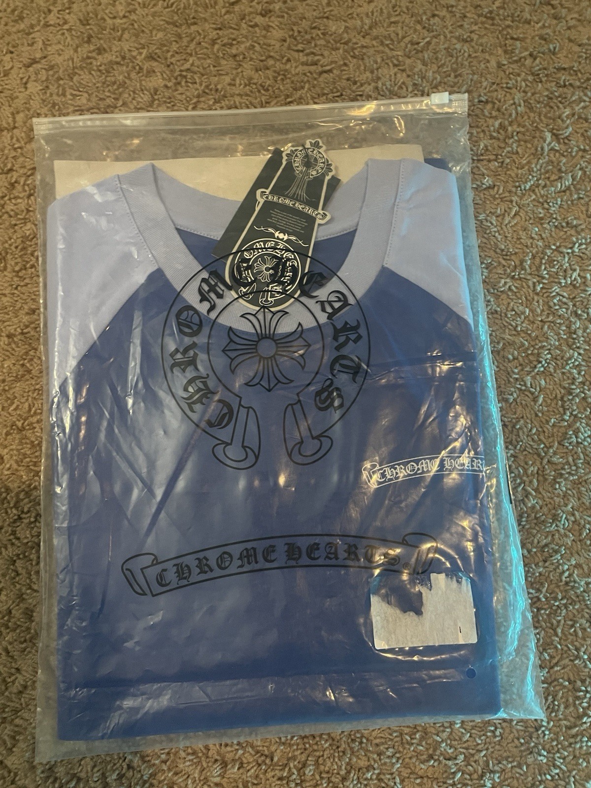 Chrome Heart Longsleeve T-Shirt Men Medium , Blue