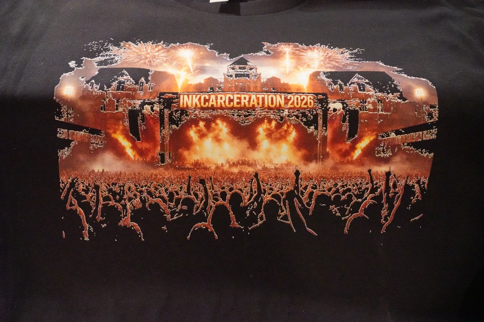Inkcarceration Prison Music Festival Ink 2026 T Shirt Black Gildan XL L M