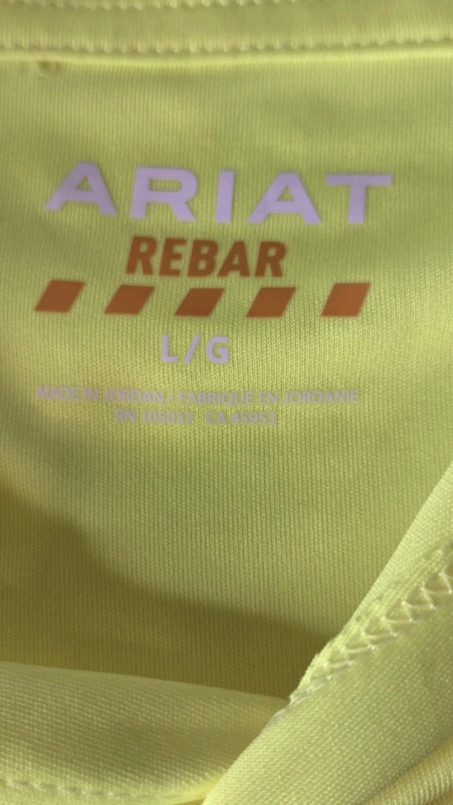 Ariat Rebar Safety UPF 50 Sunblocker Hooded T Shirt Climate Cooling NEW