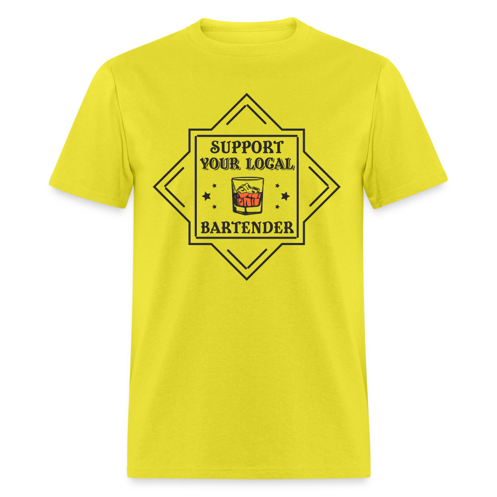 Support Your Local Bartender T-Shirt (Drinking Graphic Tee Shirt)