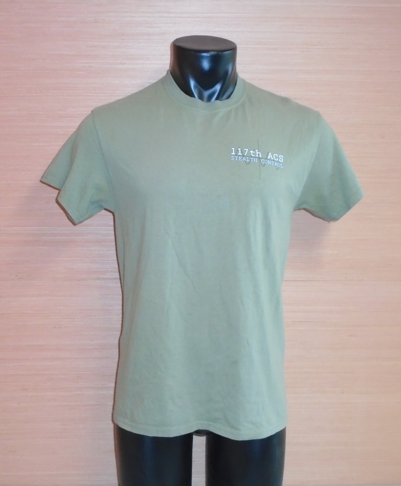 Georgia Air National Guard 117th Air Control Squadron Tan 499 T-Shirt Sz Medium