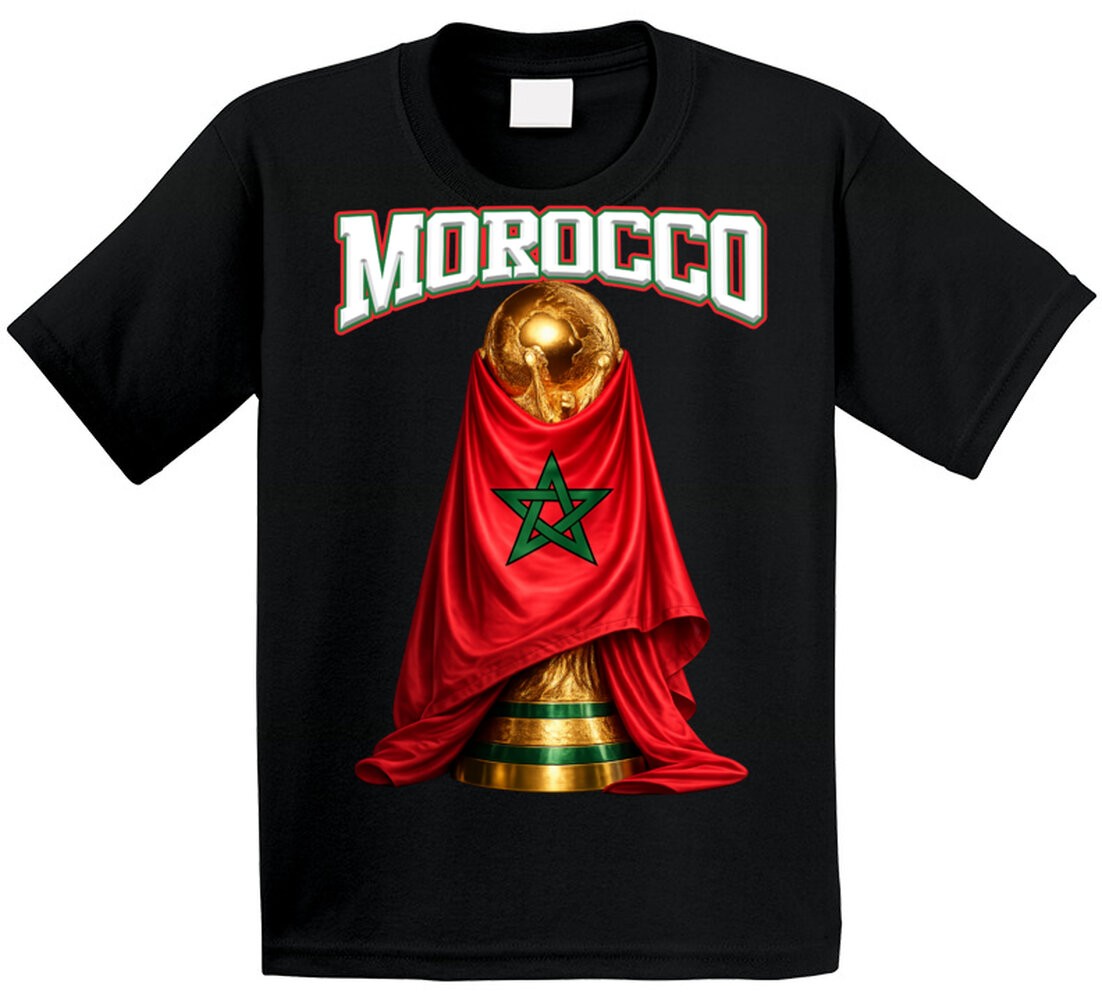 Morocco World Cup Soccer Fan T Shirt