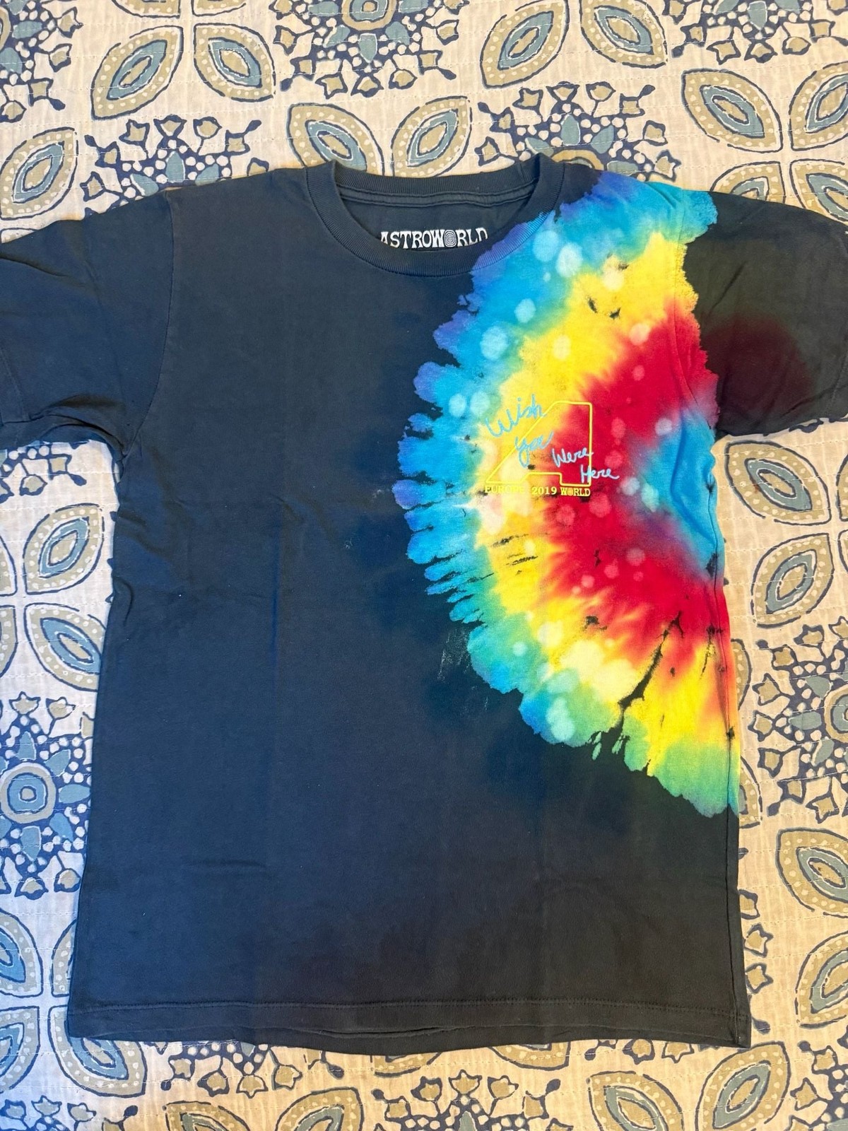 Travis Scott 2019 European Tour exclusive tee size SM