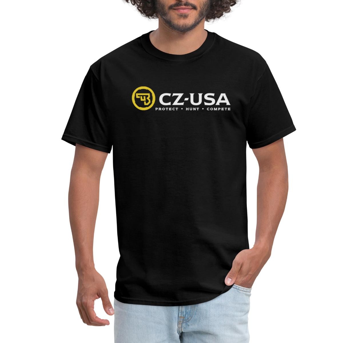 CZ-USA Protect-Hunt-Compete Men’s T-Shirt