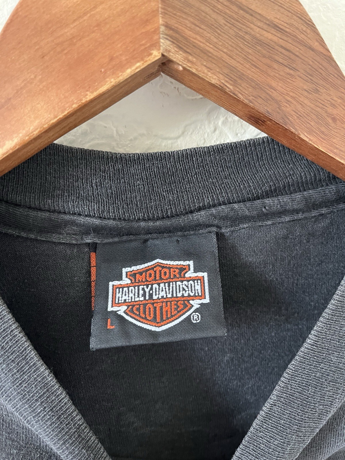 Vintage 90s Harley-Davidson “Real Men Wear Black” biker tee | Men’s Small