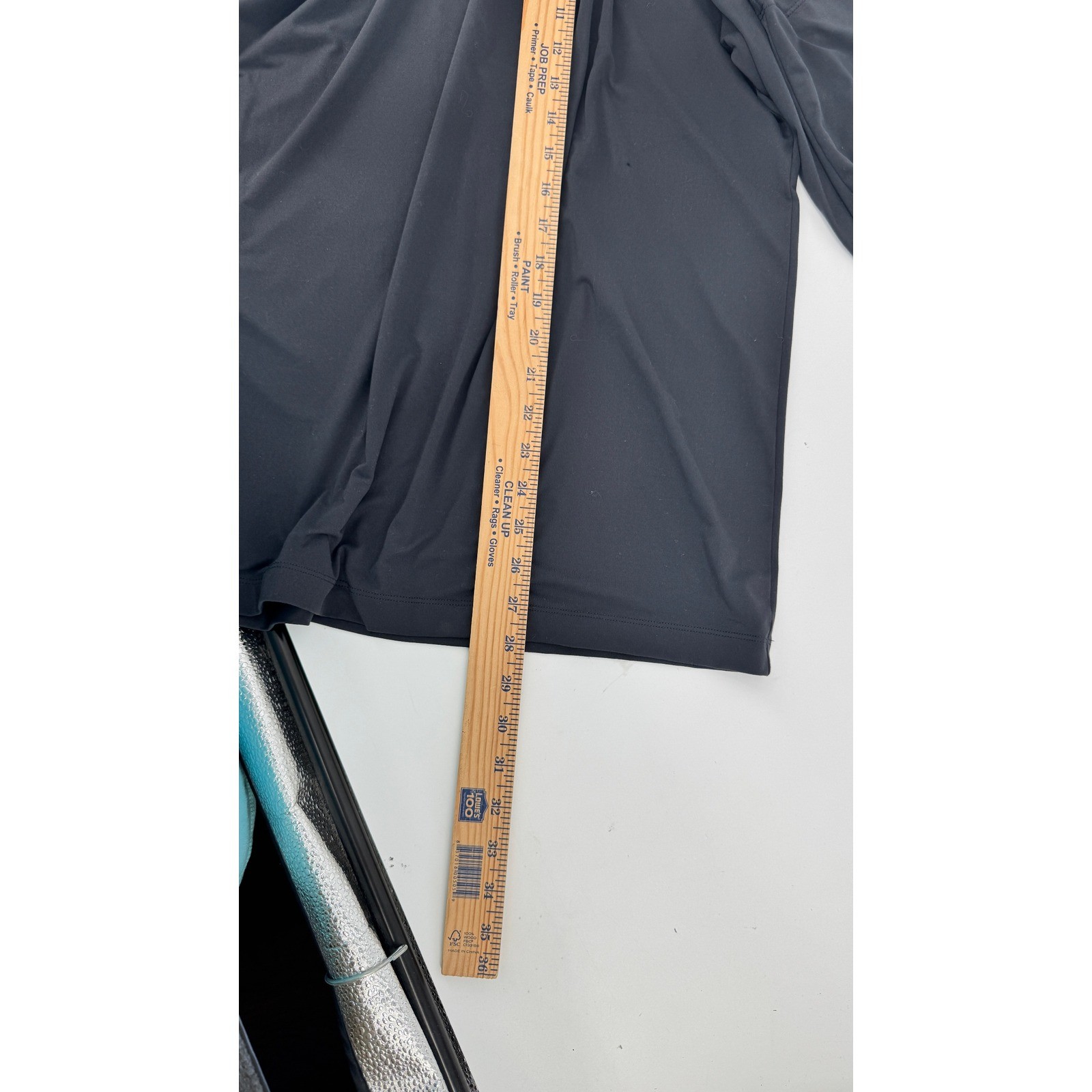 Rhone Performance Long Sleeve Shirt Men Reign Medium Black Raglan Training Tee