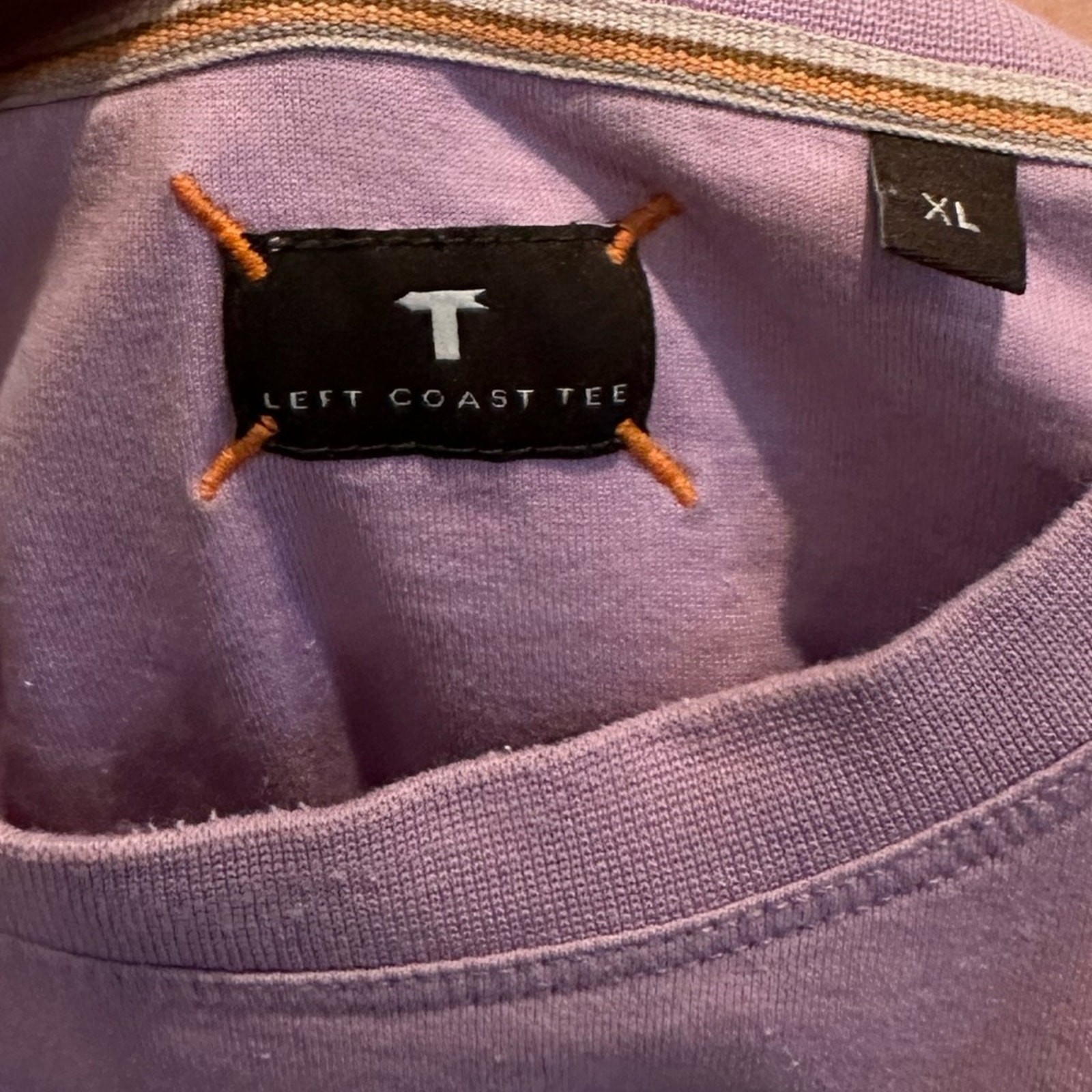 Left Coast Tee Basic Purple T-Shirt-XL