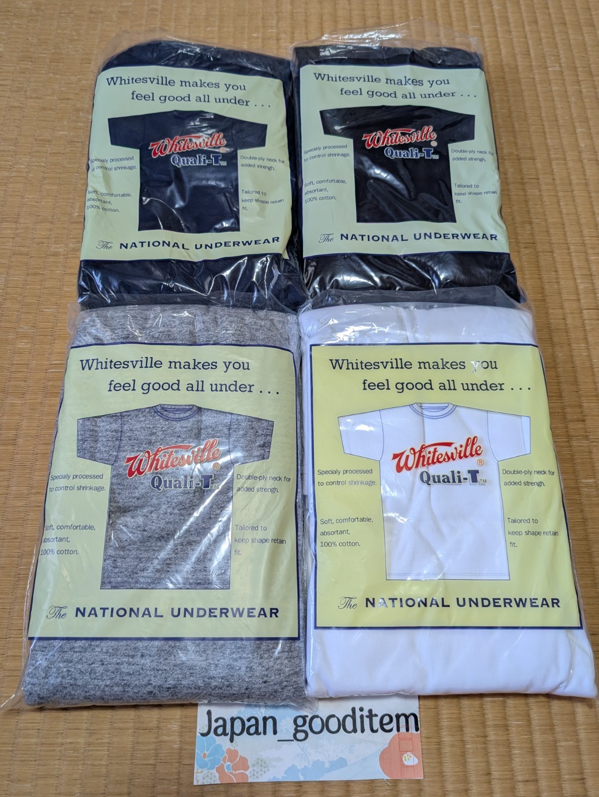 WHITESVILLE T-SHIRT WV73544 2-PACK White Toyo Enterprise NEW