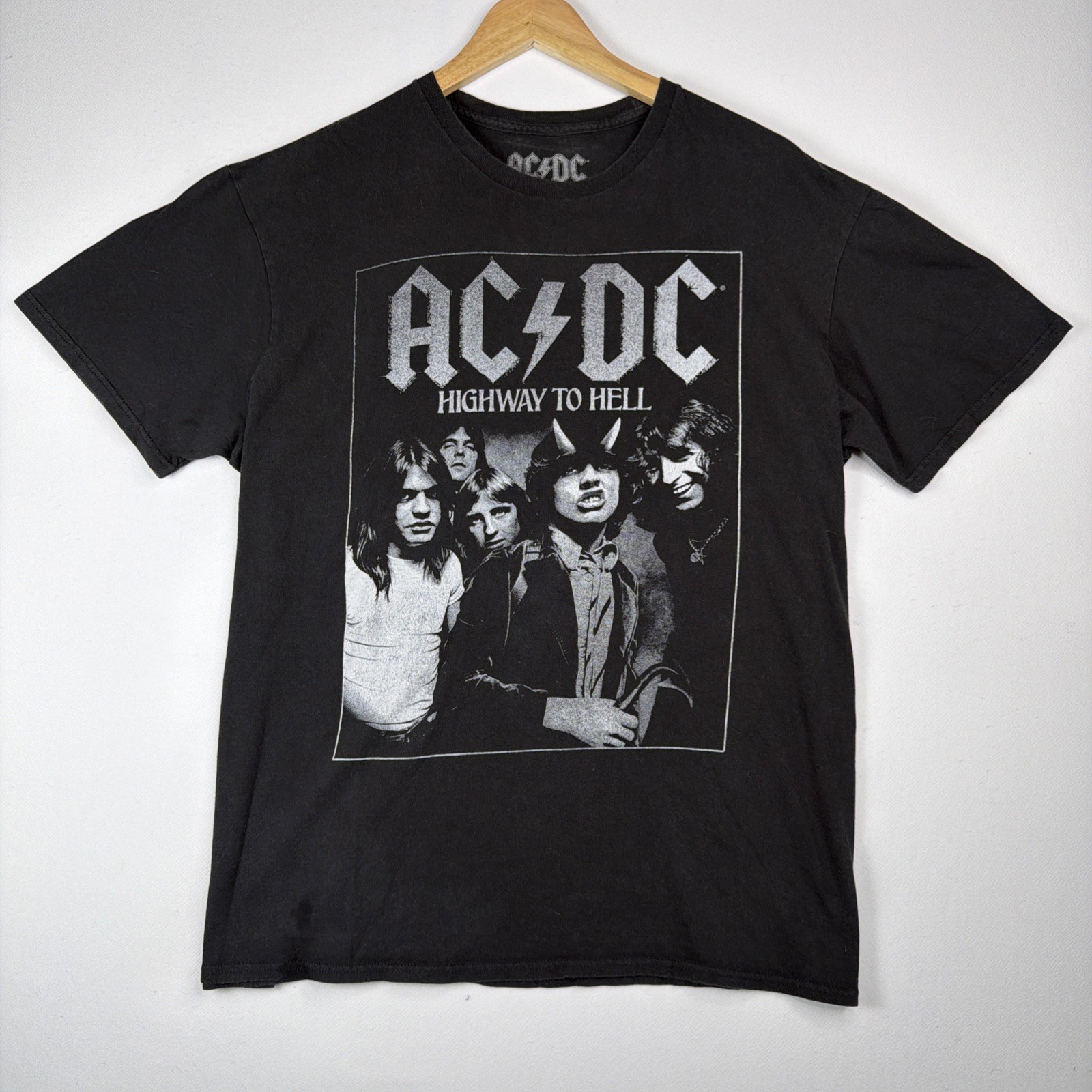 AC/DC Highway To Hell Black Size XL T-Shirt Metal Band Music Rock