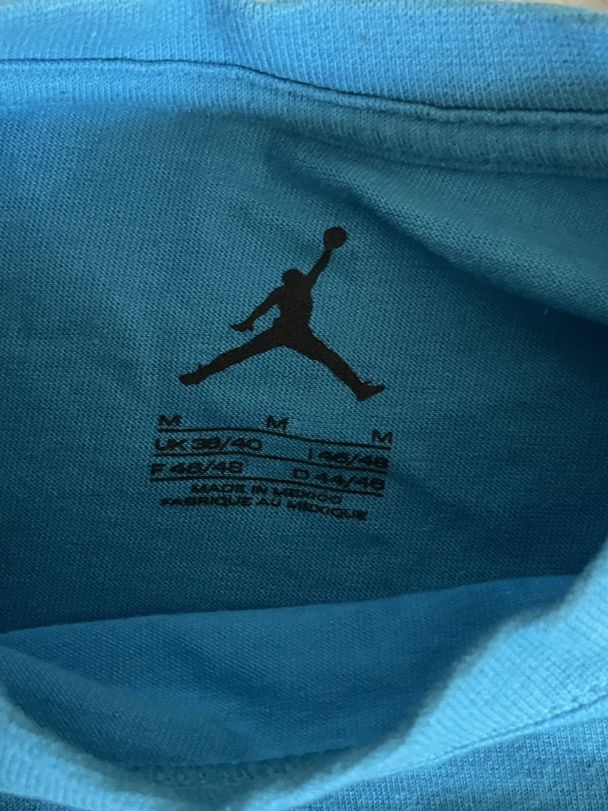 Air Jordan T Shirt Blue Sz M 100 % Authentic