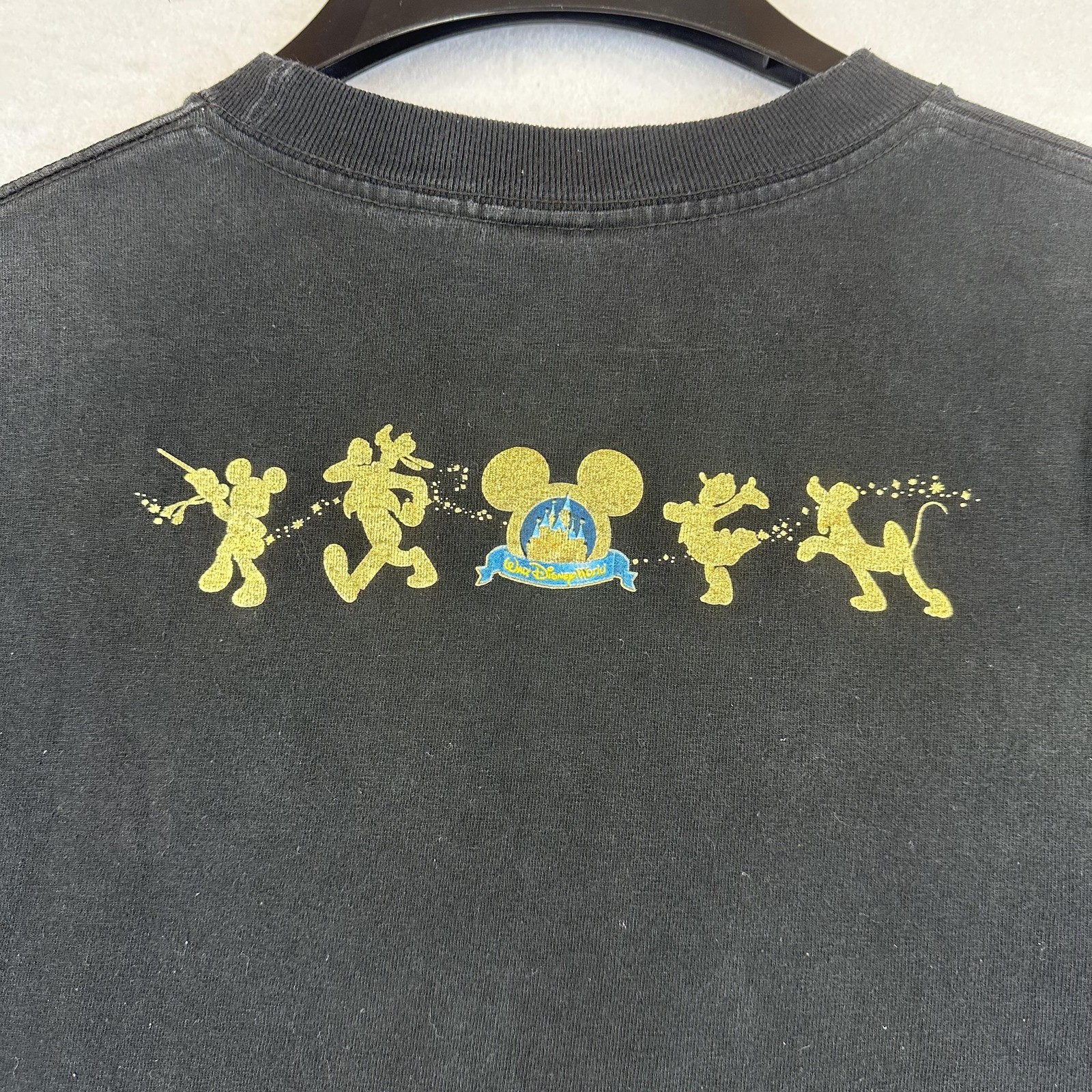 Vintage Disney Shirt Mens Small Walt Disney World Happiest Celebration Black 00s