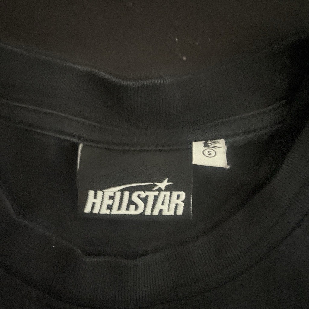 Hellstar Men’s T-Shirt Size Small Oversized Fit Short Sleeve Black Graphic