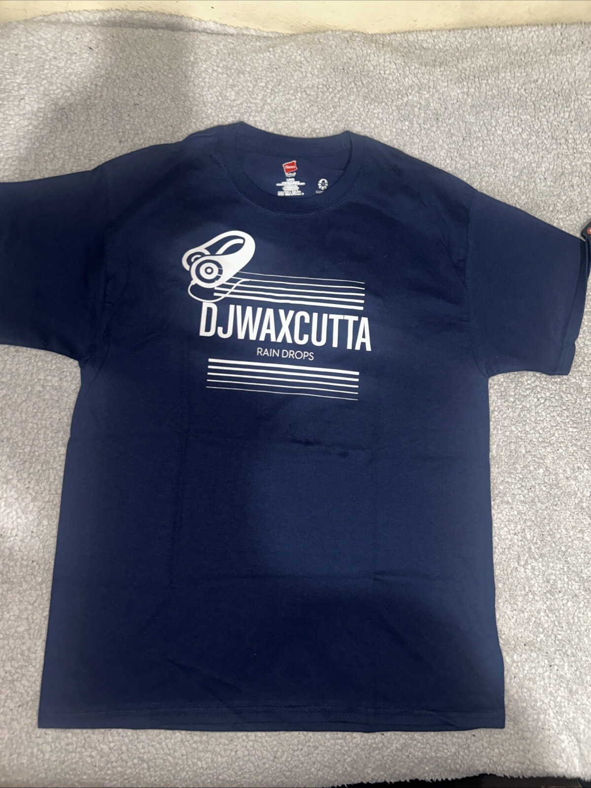 Hanes 2135Z0 T-Shirt for Men, Size L – Blue