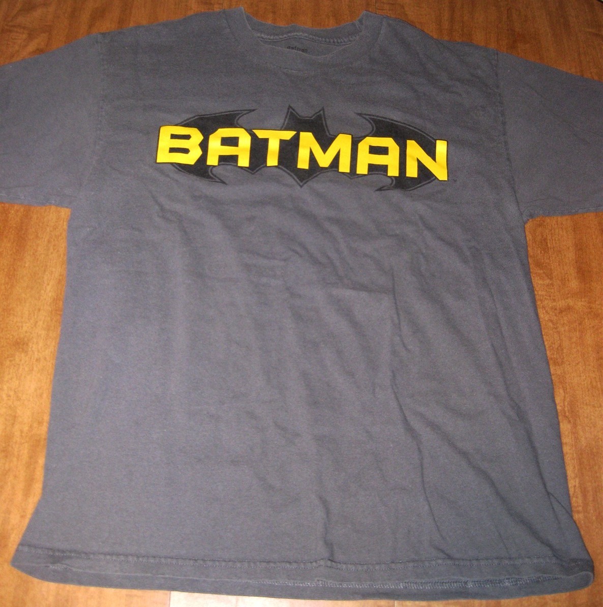 BATMAN angular logo variation Dark Knight lrg T shirt DC Comics sharp tee
