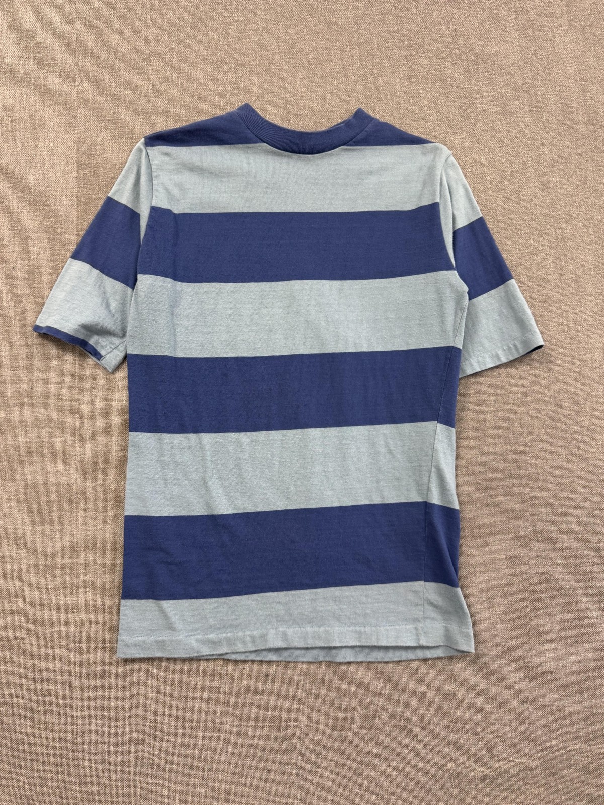 Vintage 50s 60s Jantzen T-Shirt Striped Ringer Mens Large Blue Surf True Vtg