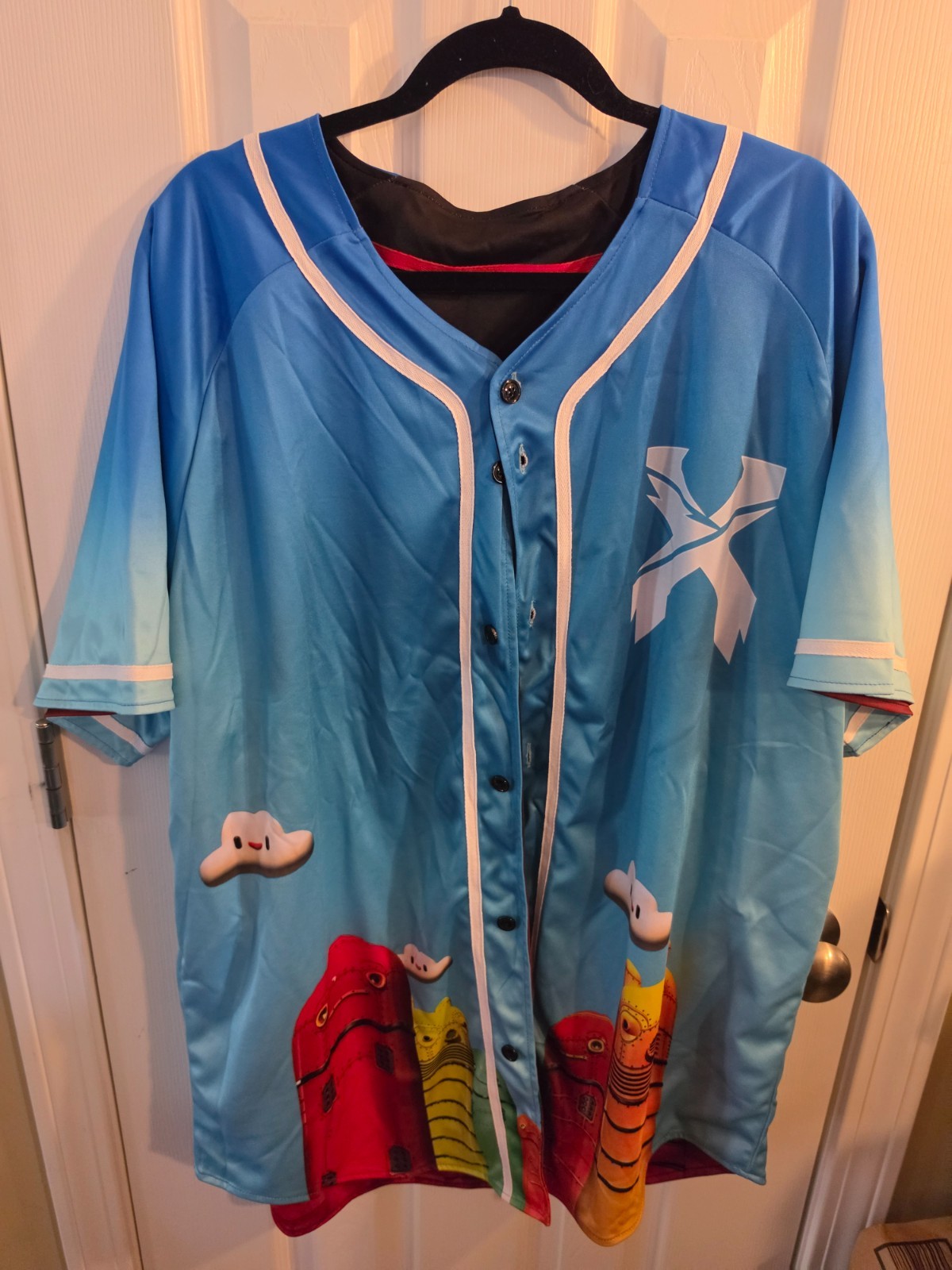 Excision Home Robot Reversible Baseball Jersey 3XL EDM