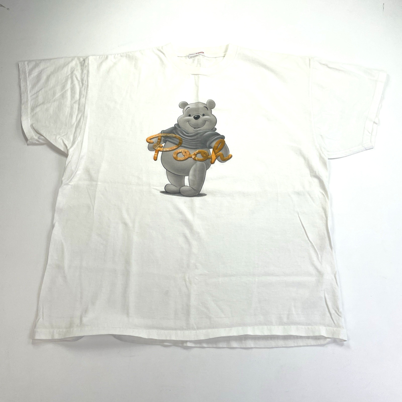 Vintage 90’s Disney Store Winnie The Pooh T Shirt XL Cartoon TV Show White Tee