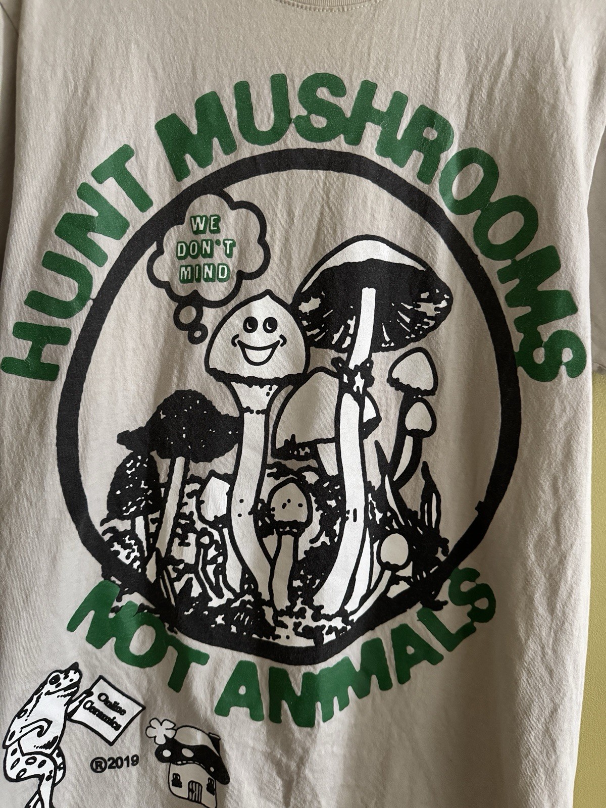 Online Ceramics Hunt Mushrooms Not Animals Tee Mushroom House Tag Size Small